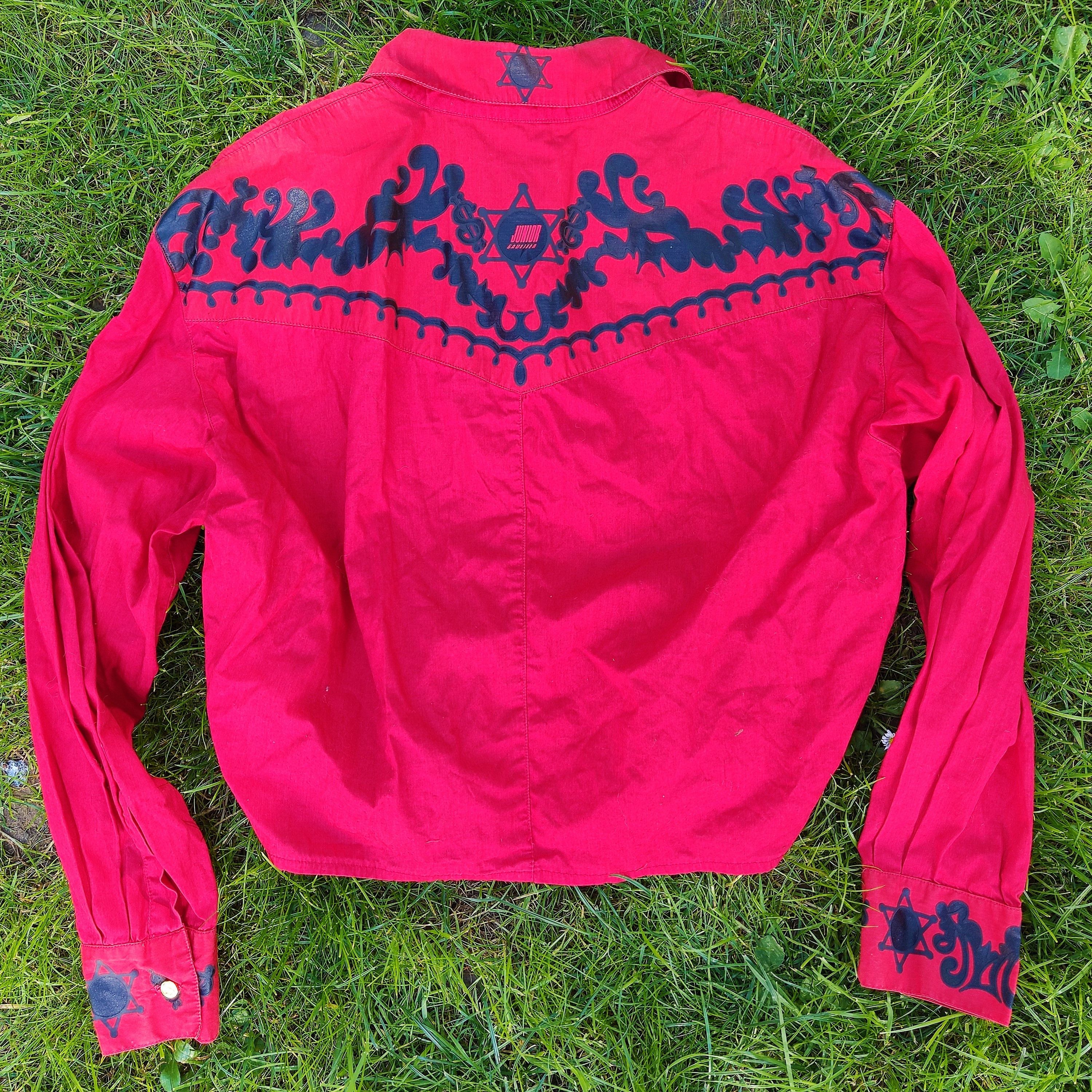 Jean Paul Gaultier Jean Paul Gaultier Western Dollar Money Cowboy Shirt Size US S / EU 44-46 / 1 - 8 Thumbnail