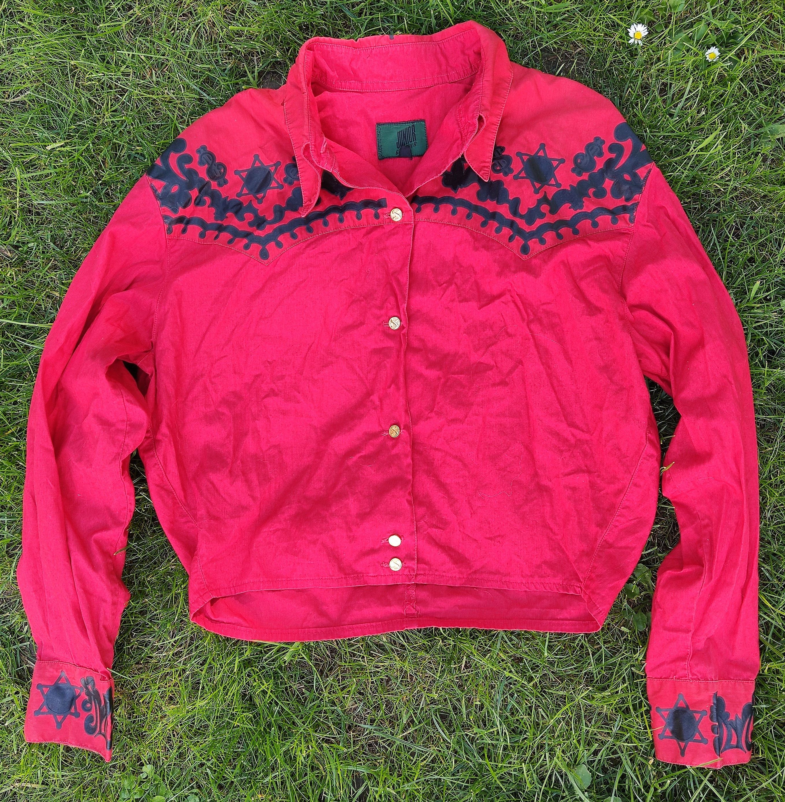 Jean Paul Gaultier Jean Paul Gaultier Western Dollar Money Cowboy Shirt Size US S / EU 44-46 / 1 - 1 Thumbnail