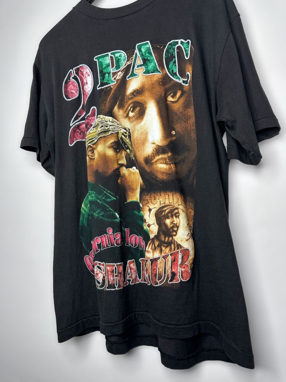 Vintage 90s Vintage Bootleg Tupac 2Pac I Ain't Mad At Cha Rap Tee 