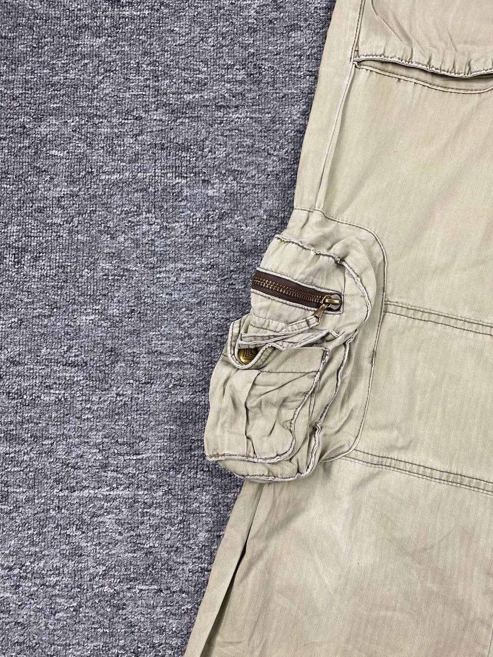 Japanese Brand Mousssy By Japanese Brand Bondage Parachute Cargo Pant Flare Size 33" - 14 Thumbnail