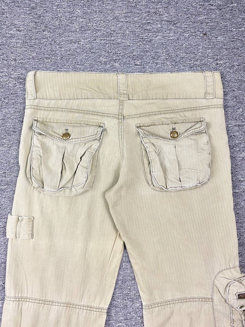 Japanese Brand Mousssy By Japanese Brand Bondage Parachute Cargo Pant Flare Size 33" - 8 Thumbnail