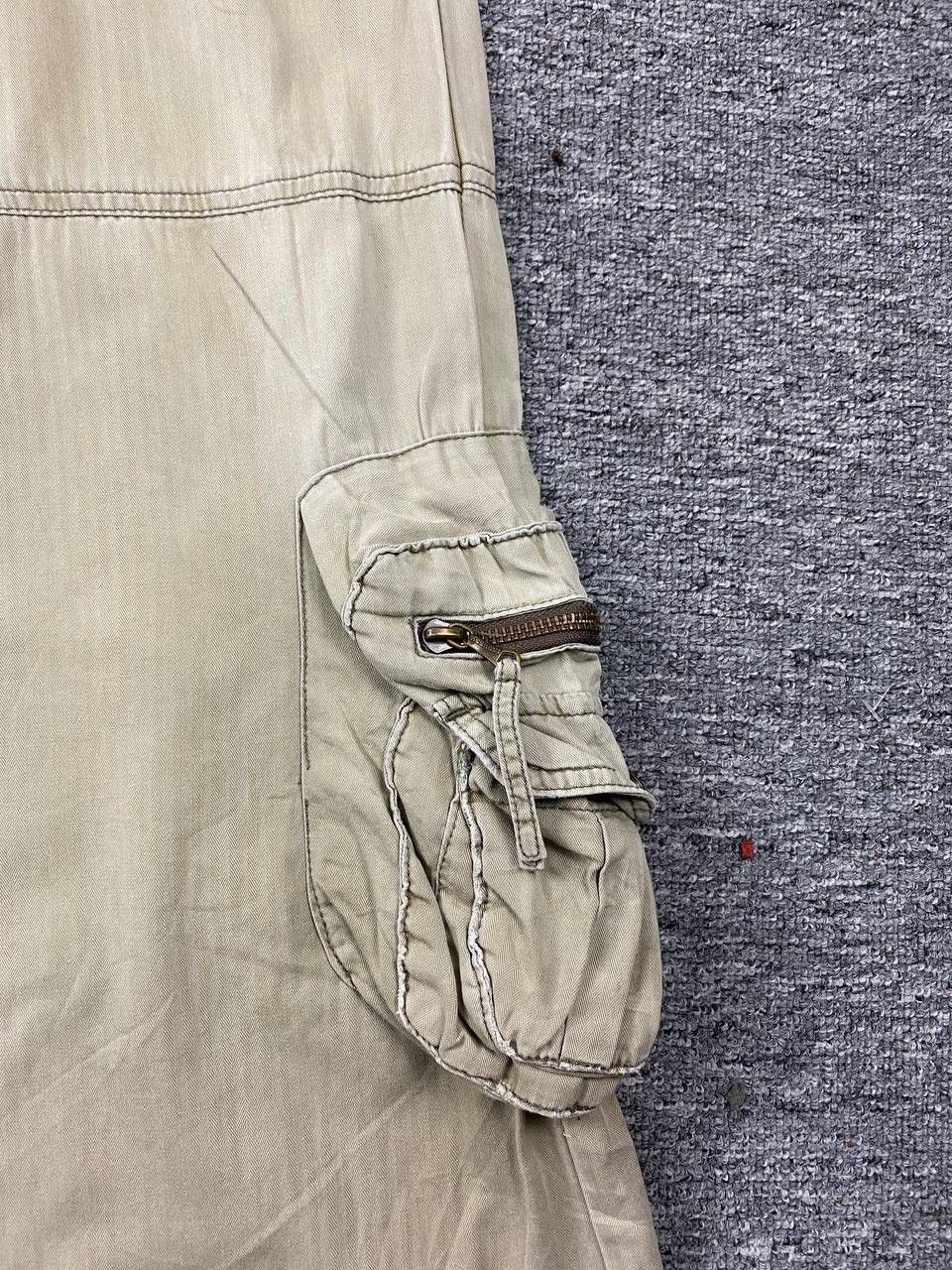 Japanese Brand Mousssy By Japanese Brand Bondage Parachute Cargo Pant Flare Size 33" - 13 Thumbnail
