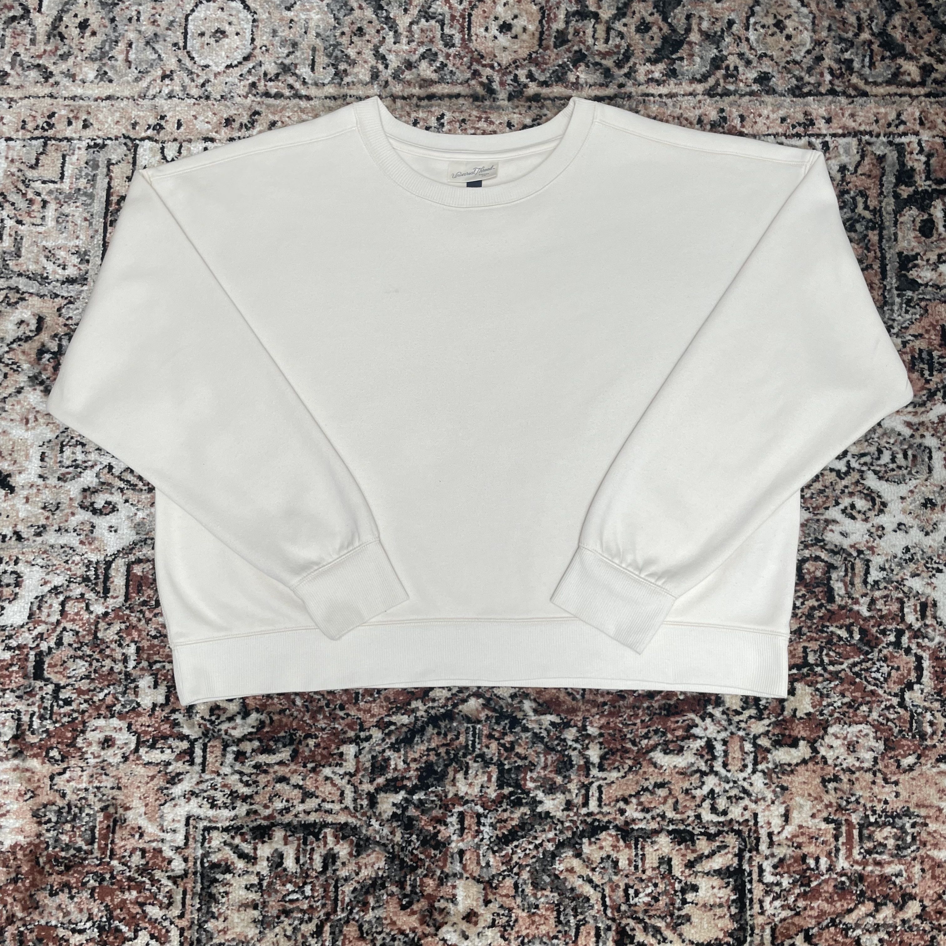 Vintage Universal Thread - Cream Crewneck Size US XXL / EU 58 / 5 - 1 Thumbnail