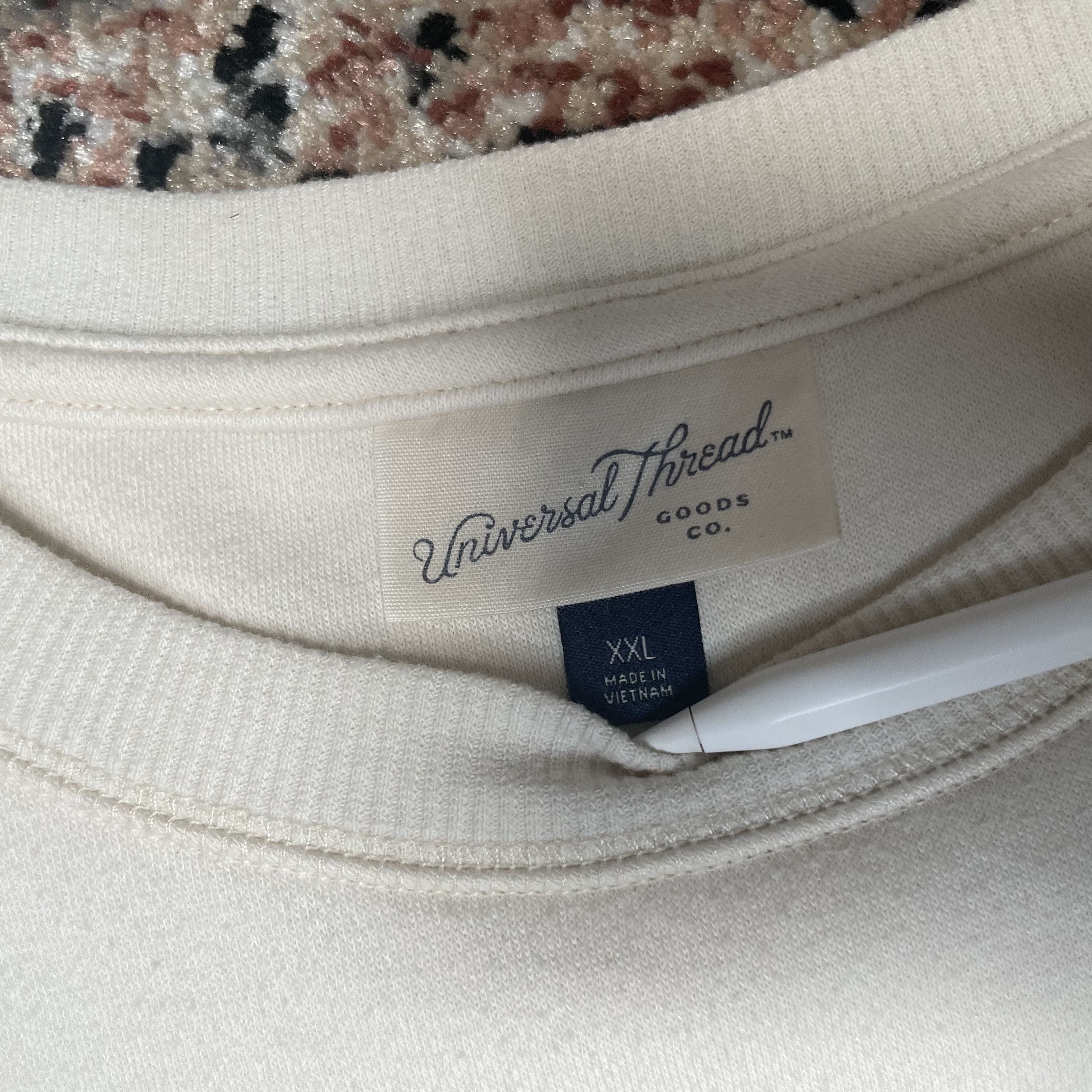 Vintage Universal Thread - Cream Crewneck Size US XXL / EU 58 / 5 - 2 Thumbnail