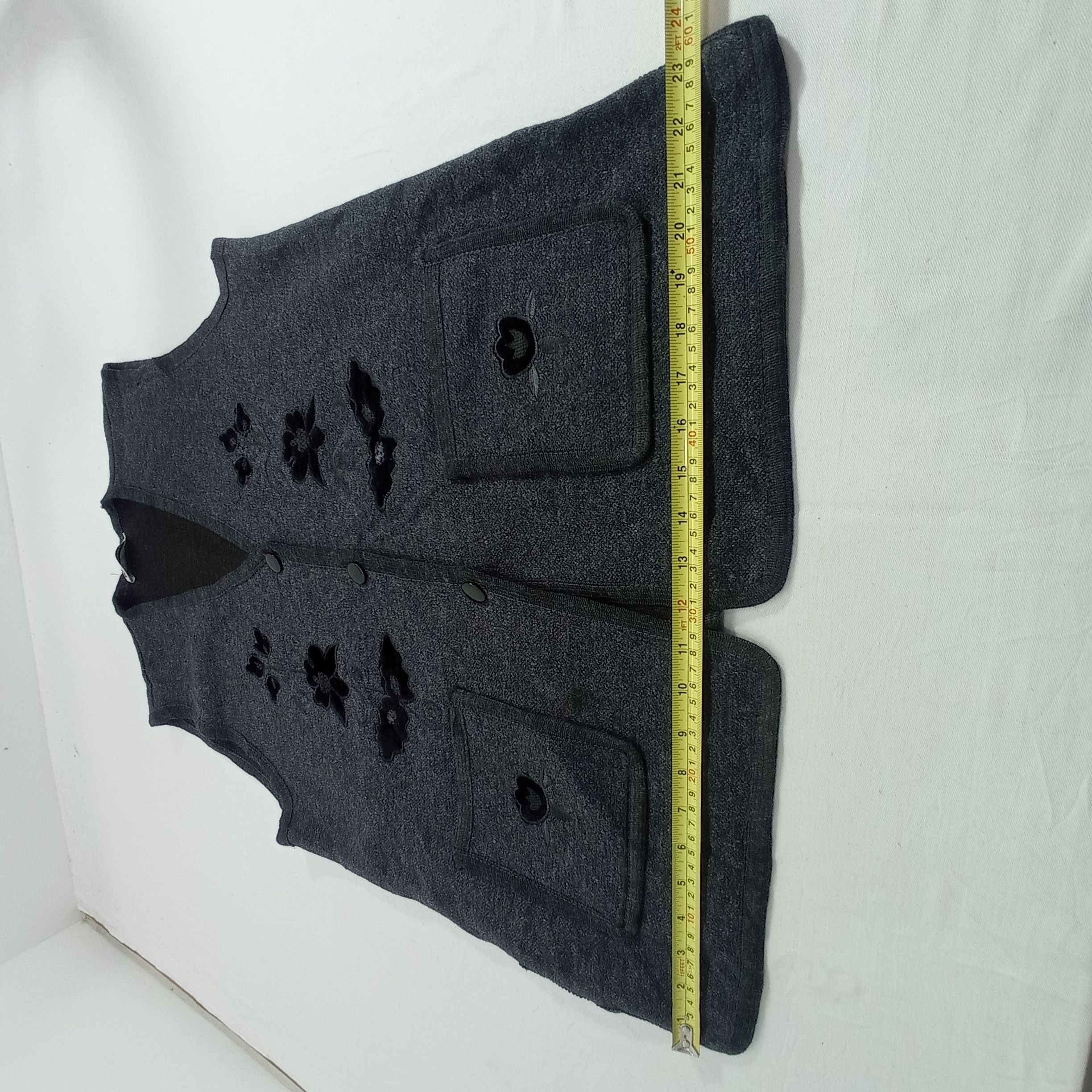 Japanese Brand 🔥Ro Kimassi Flowers Cardigan Vest Size US L / EU 52-54 / 3 - 4 Thumbnail