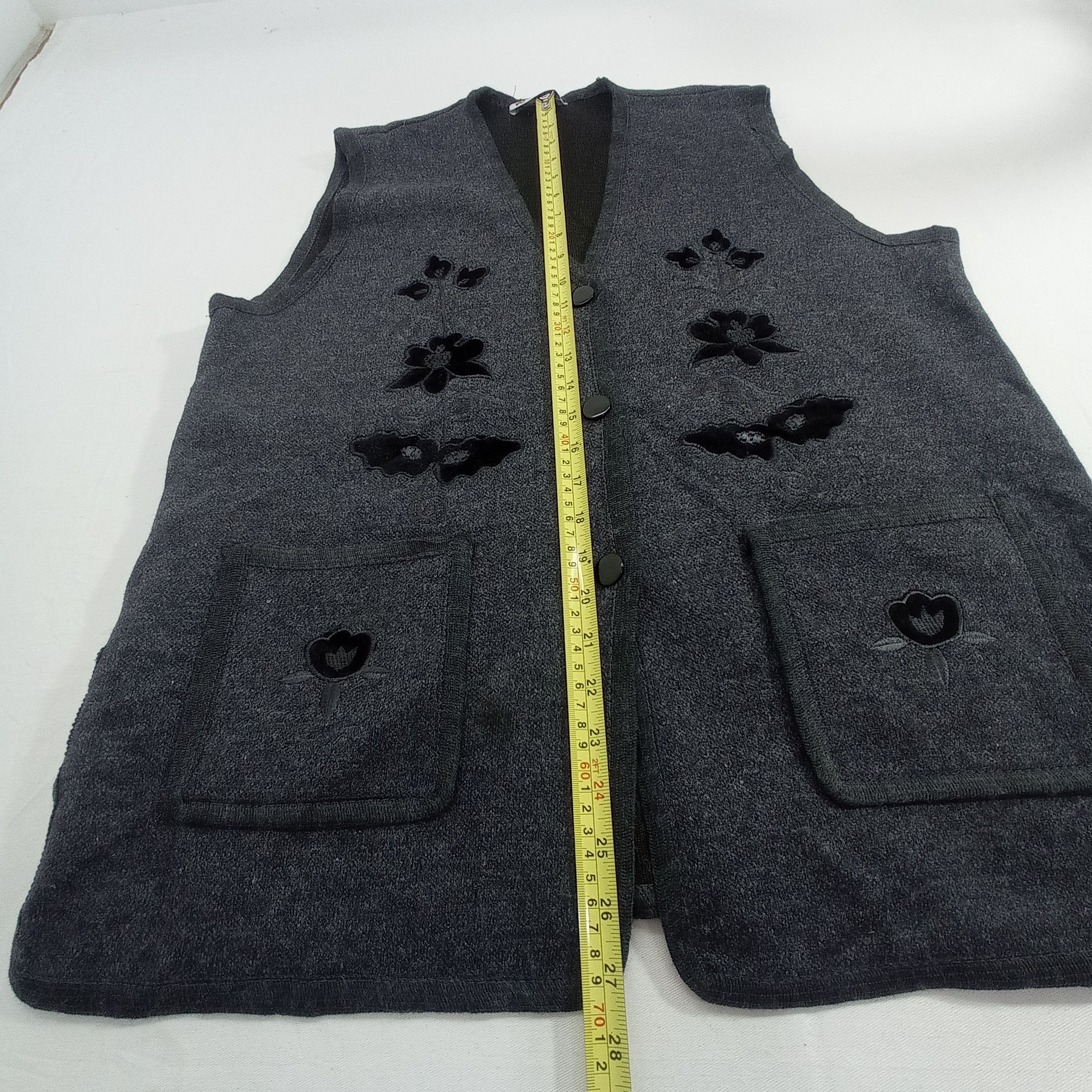 Japanese Brand 🔥Ro Kimassi Flowers Cardigan Vest Size US L / EU 52-54 / 3 - 6 Thumbnail