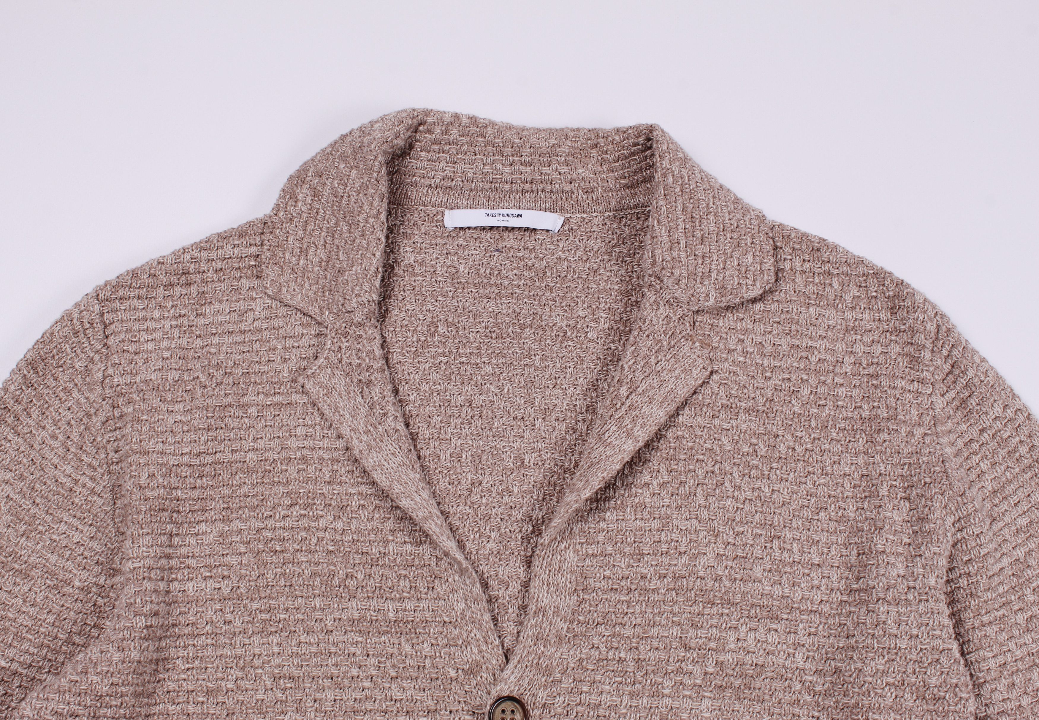 Japanese Brand Japanese Takeshy Kurosawa Knitted Cardigan Jumper Size US XL / EU 56 / 4 - 2 Thumbnail
