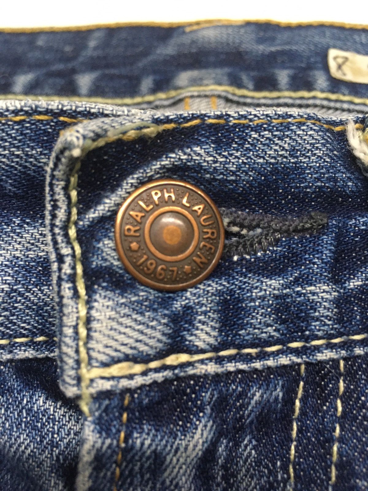 Polo Ralph Lauren vintage blue-wash distressed RL67 denim jeans Size US 30 / EU 46 - 11 Thumbnail