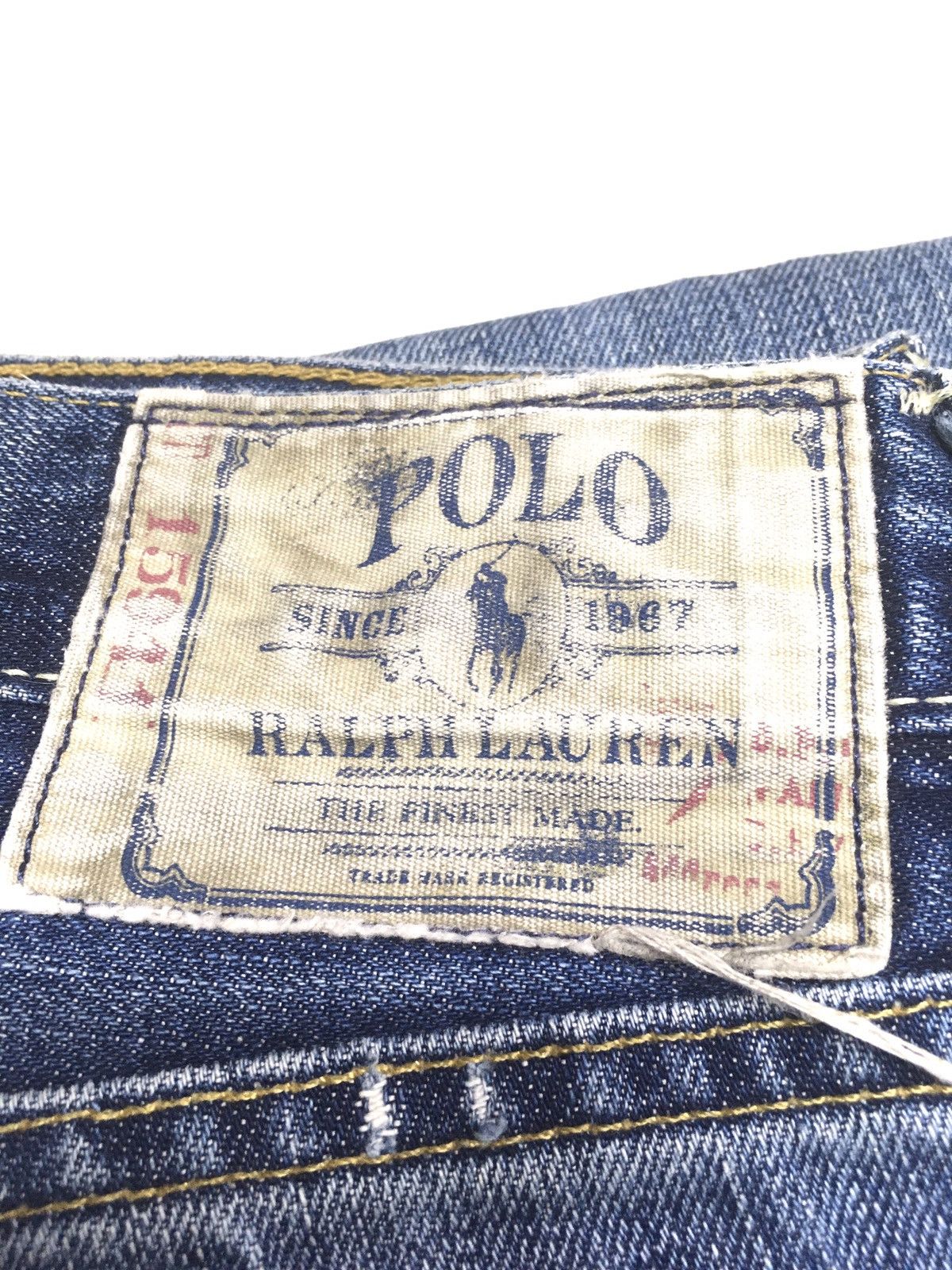 Polo Ralph Lauren vintage blue-wash distressed RL67 denim jeans Size US 30 / EU 46 - 19 Thumbnail