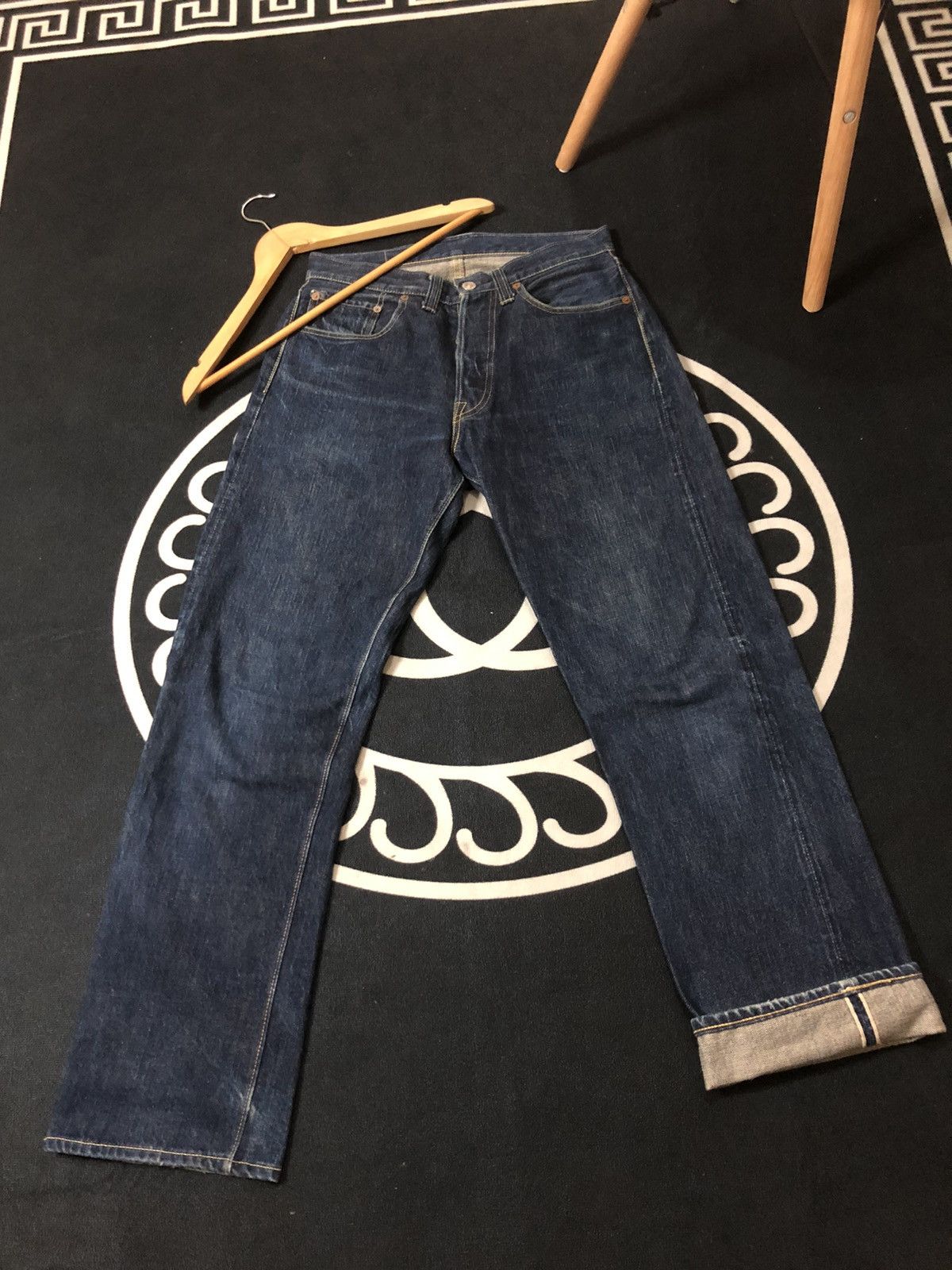 VINTAGE BUZZ RICKSON SELVEDGE BLUE DENIM JEANS