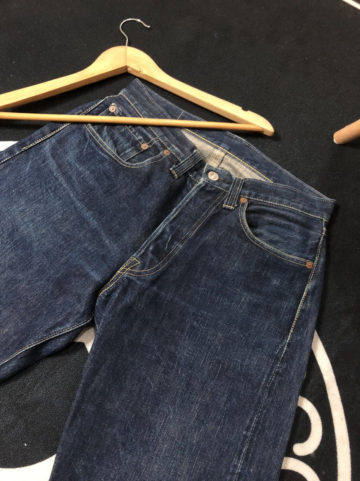 Buzz Rickson's × Vintage VINTAGE BUZZ RICKSON SELVEDGE BLUE DENIM JEANS Size US 29 - 2 Thumbnail