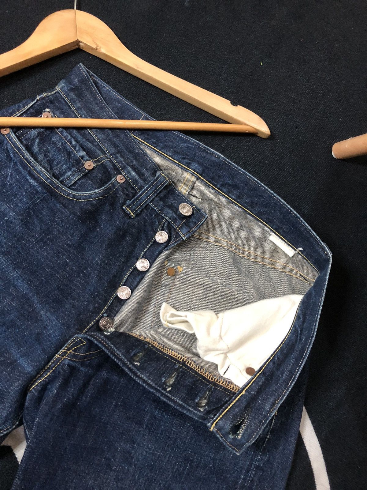 Buzz Rickson's × Vintage VINTAGE BUZZ RICKSON SELVEDGE BLUE DENIM JEANS Size US 29 - 5 Thumbnail