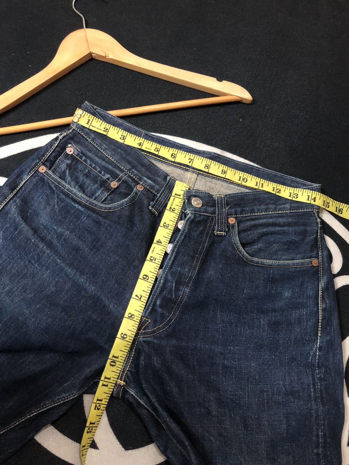 Buzz Rickson's × Vintage VINTAGE BUZZ RICKSON SELVEDGE BLUE DENIM JEANS Size US 29 - 15 Thumbnail