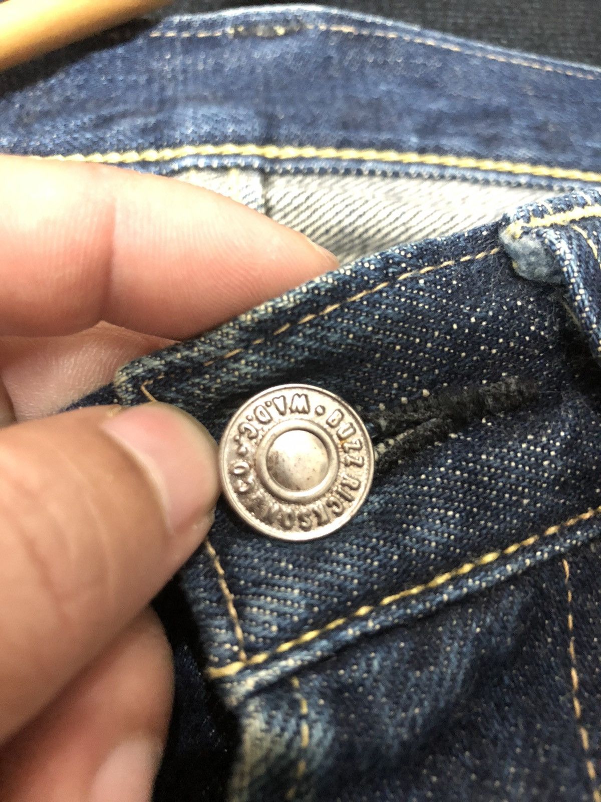 Buzz Rickson's × Vintage VINTAGE BUZZ RICKSON SELVEDGE BLUE DENIM JEANS Size US 29 - 4 Thumbnail