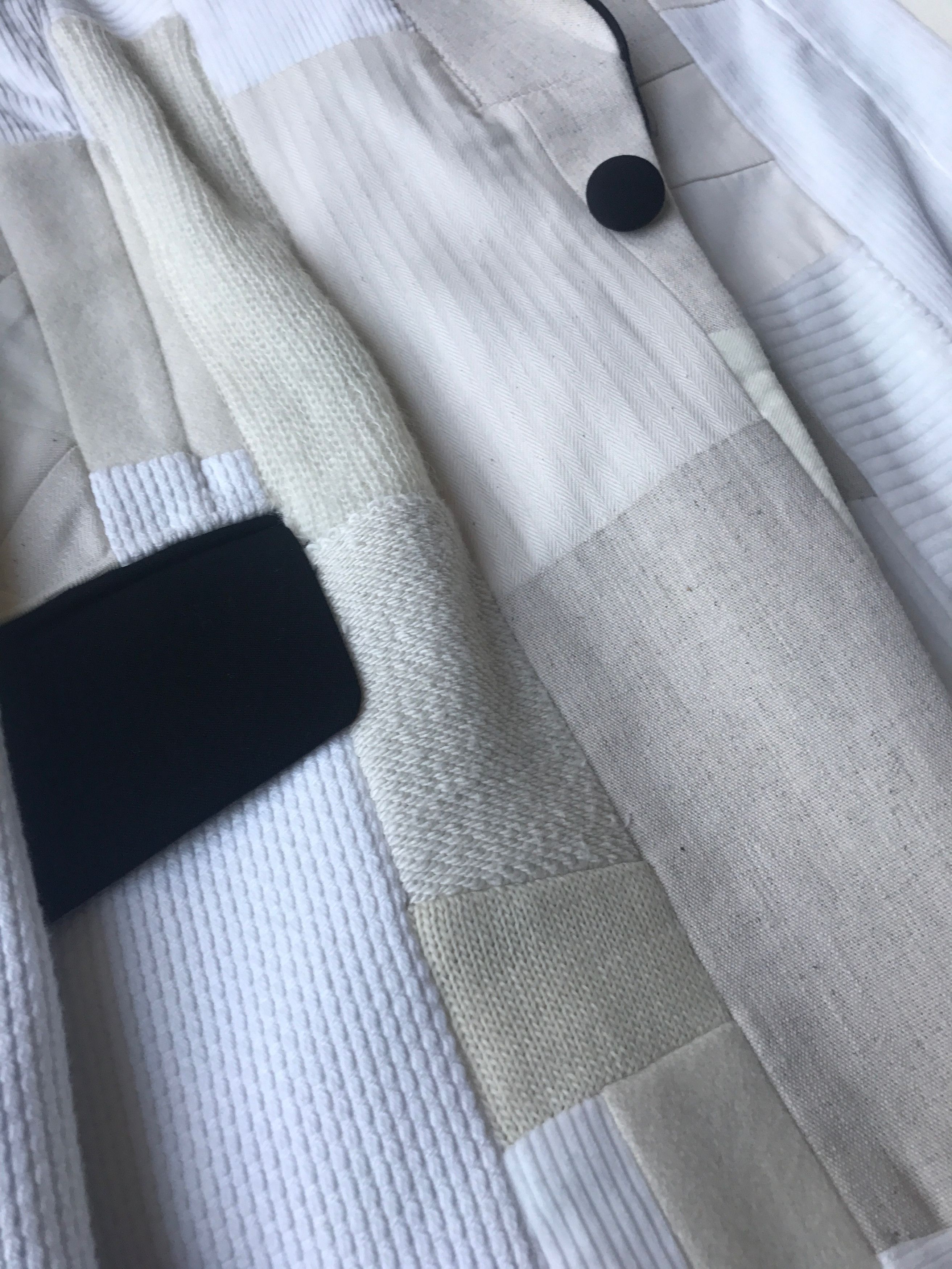 Junya Watanabe o1rshd1 Patchwork Ivory Knit Blazer Size 40R - 17 Thumbnail