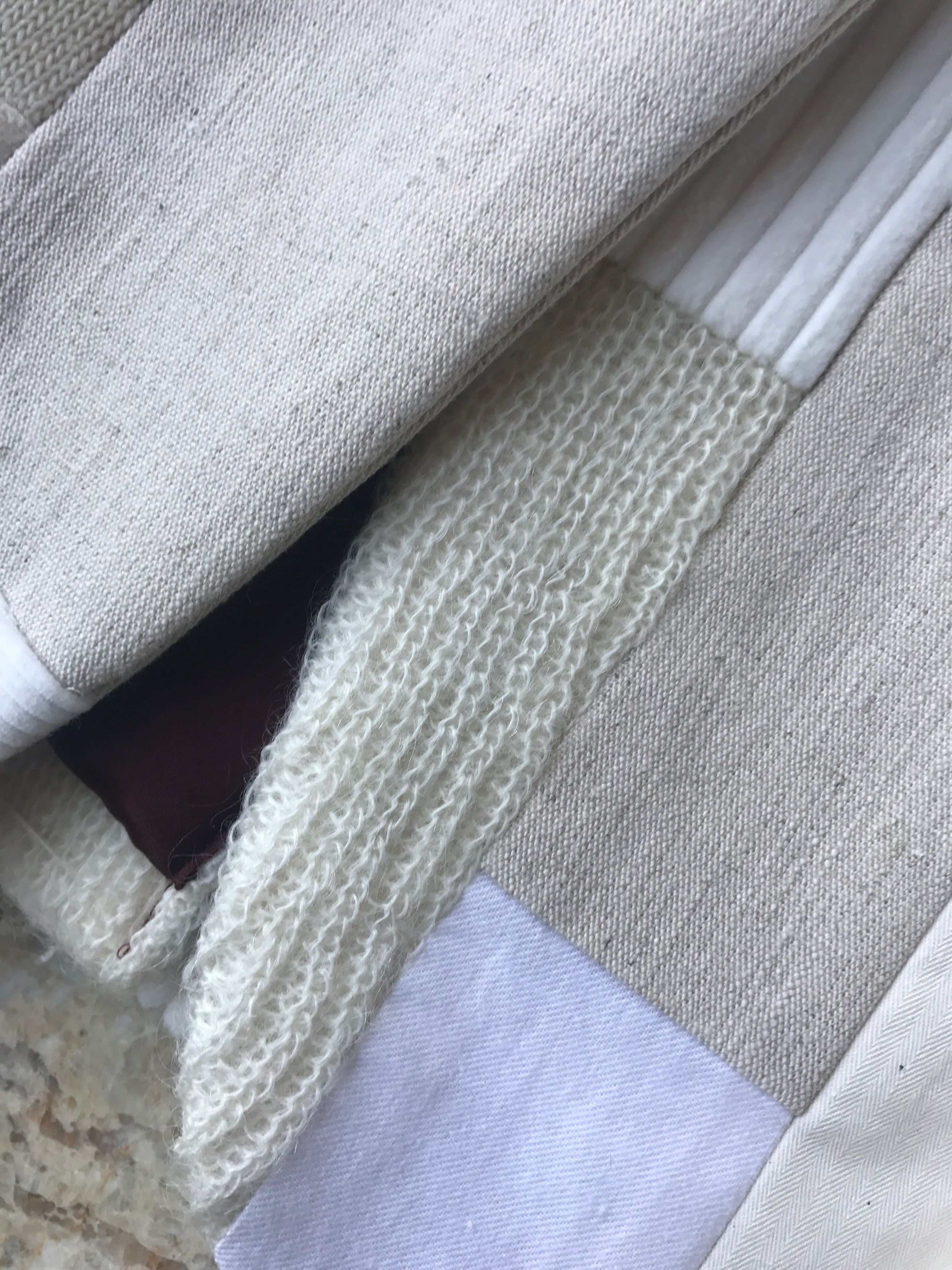 Junya Watanabe o1rshd1 Patchwork Ivory Knit Blazer Size 40R - 13 Thumbnail