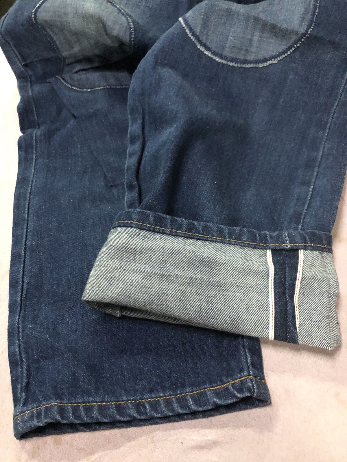 Issey Miyake × Ne-Net SELVEDGE ISSEY MIYAKE Ne-net PATCHWORK SUSPENDER BUTTON Size US 32 / EU 48 - 10 Thumbnail