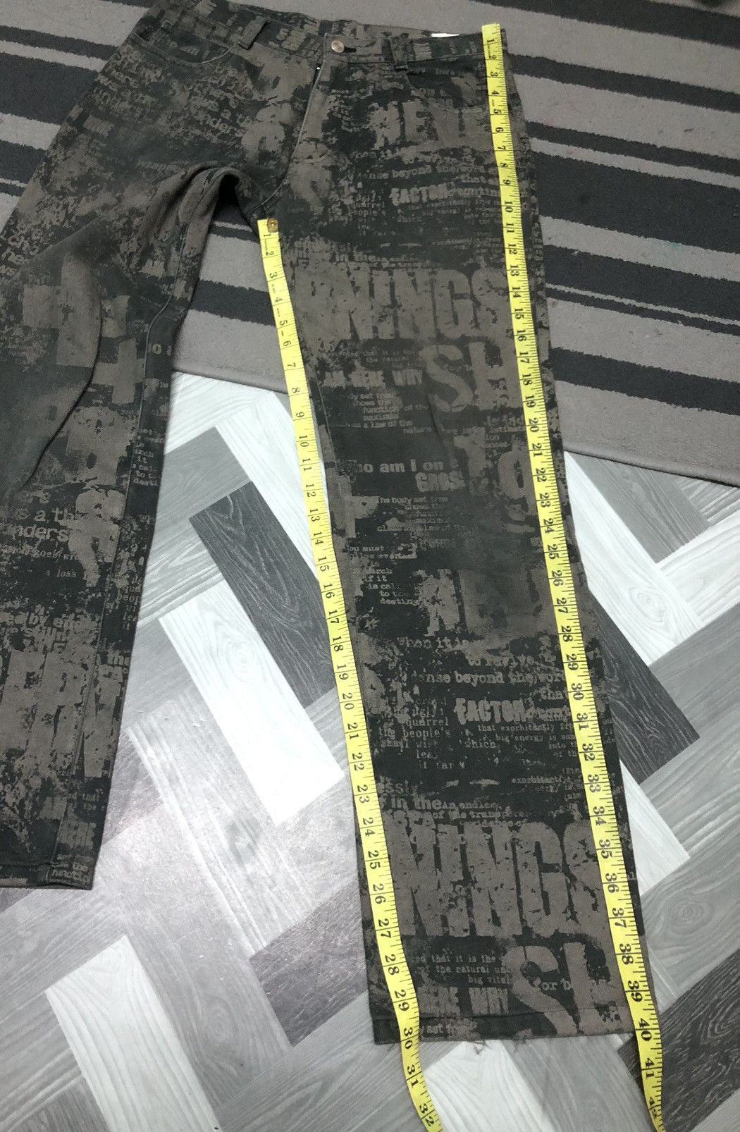 Japanese Brand × Seditionaries × Vintage VINTAGE BERNINGS OVER PRINT PUNK BONDAGE HYSTERIC INSPIRED Size US 31 - 9 Thumbnail