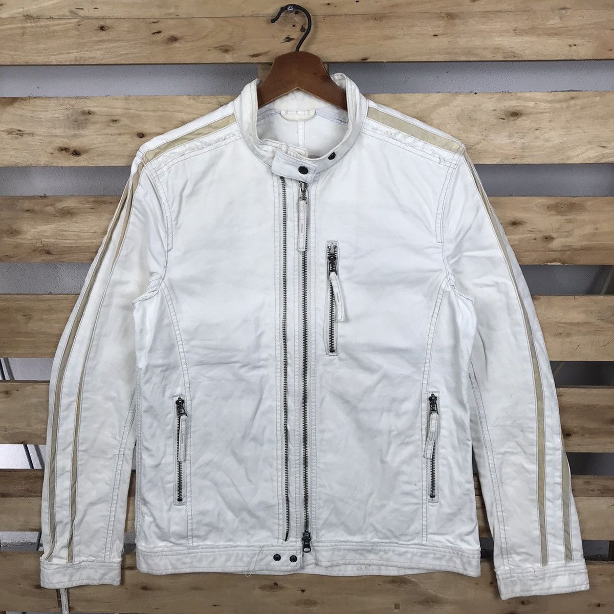 Japanese Brand × Nicole Club Nicole Club For Men Cross Design Jacket Big Logo Size US S / EU 44-46 / 1 - 11 Thumbnail