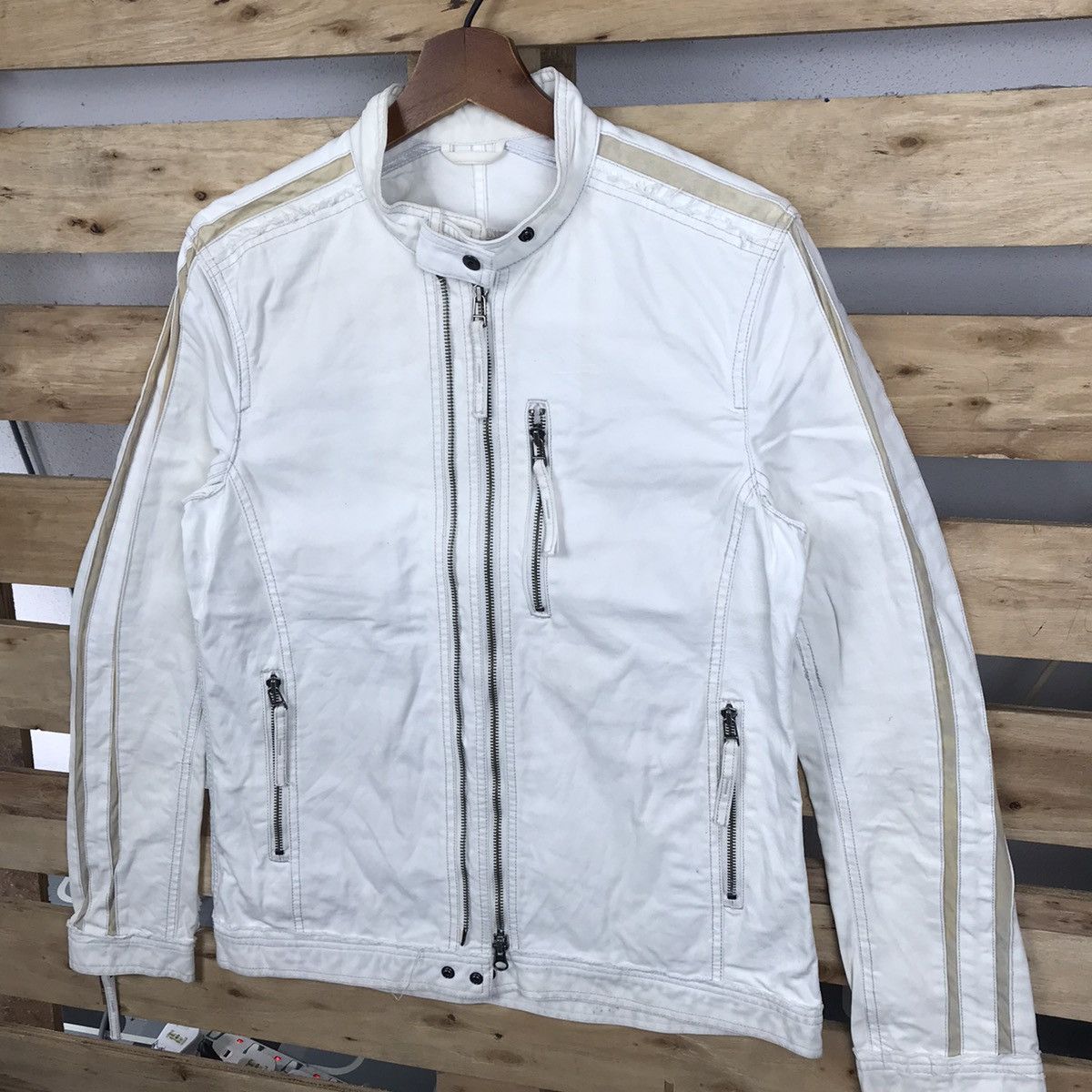 Japanese Brand × Nicole Club Nicole Club For Men Cross Design Jacket Big Logo Size US S / EU 44-46 / 1 - 4 Thumbnail