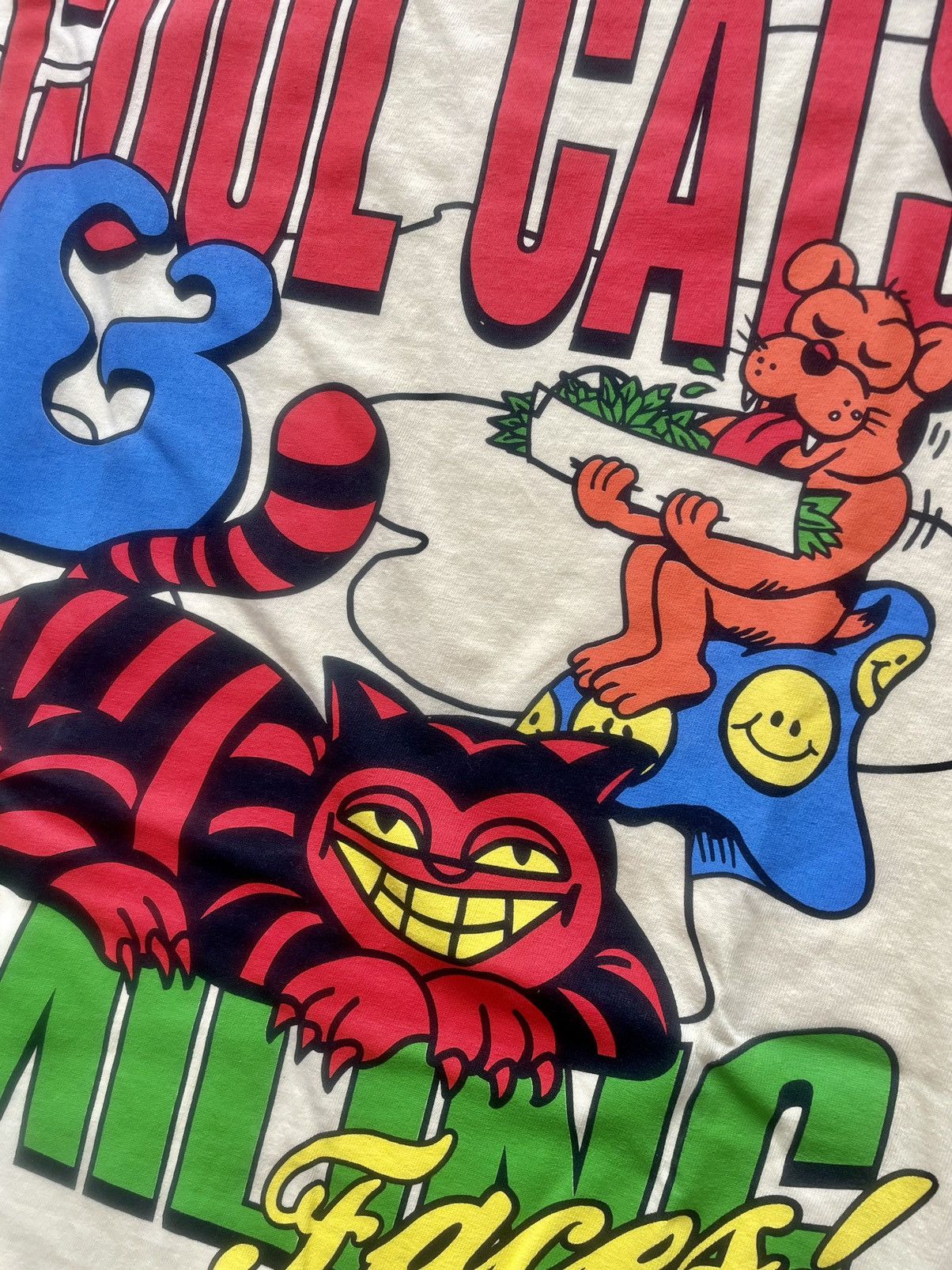Band Tees COOL CATS SMILING FACES SmokersClub Fest Alice in Wonderland Size US M / EU 48-50 / 2 - 4 Thumbnail
