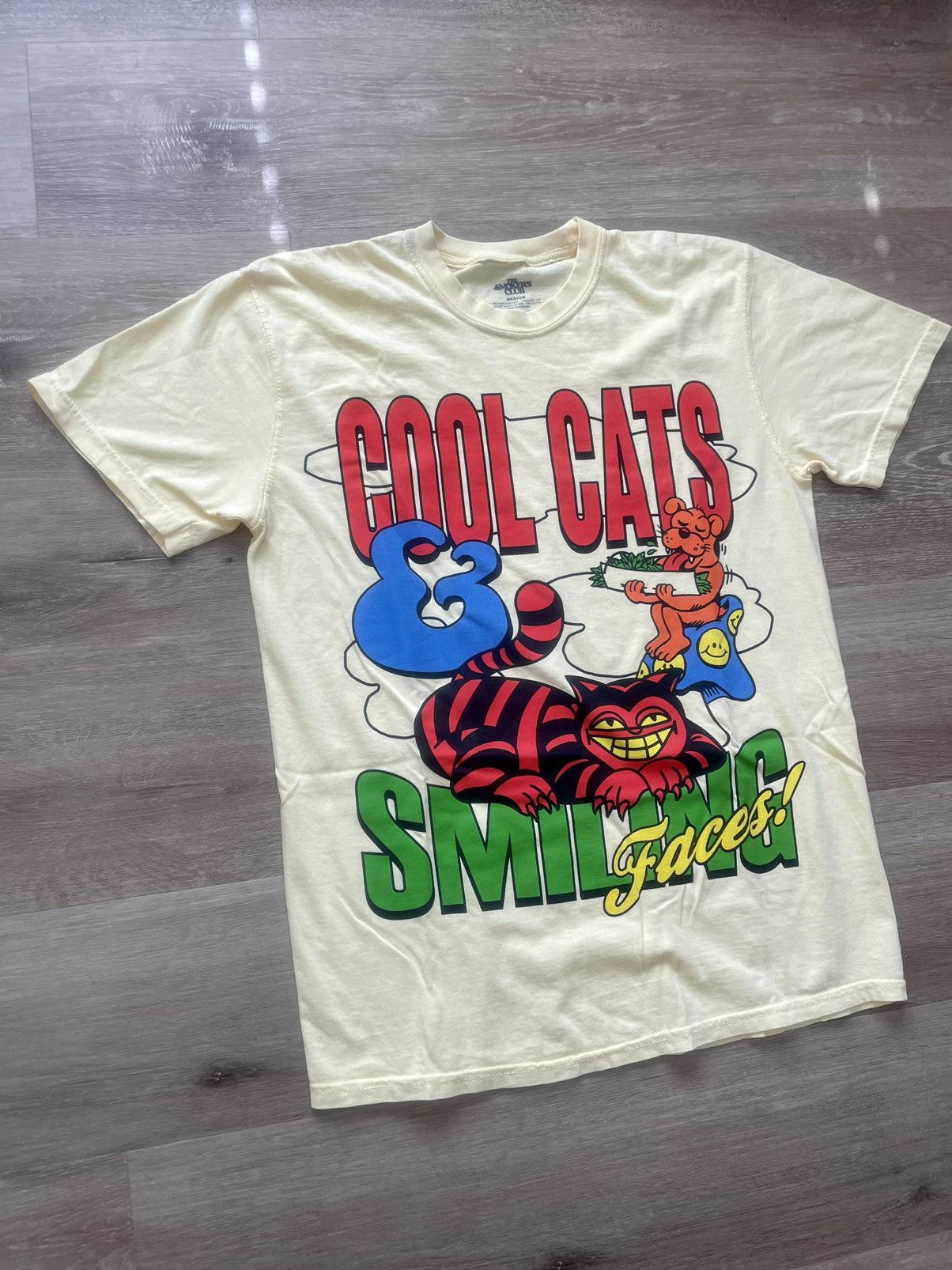 Band Tees COOL CATS SMILING FACES SmokersClub Fest Alice in Wonderland Size US M / EU 48-50 / 2 - 7 Thumbnail