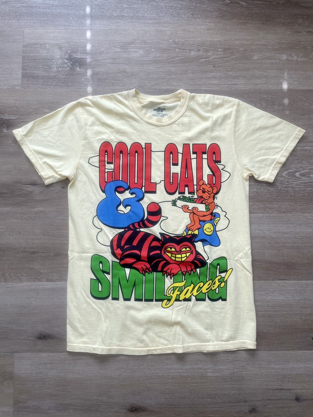 Band Tees COOL CATS SMILING FACES SmokersClub Fest Alice in Wonderland Size US M / EU 48-50 / 2 - 5 Thumbnail
