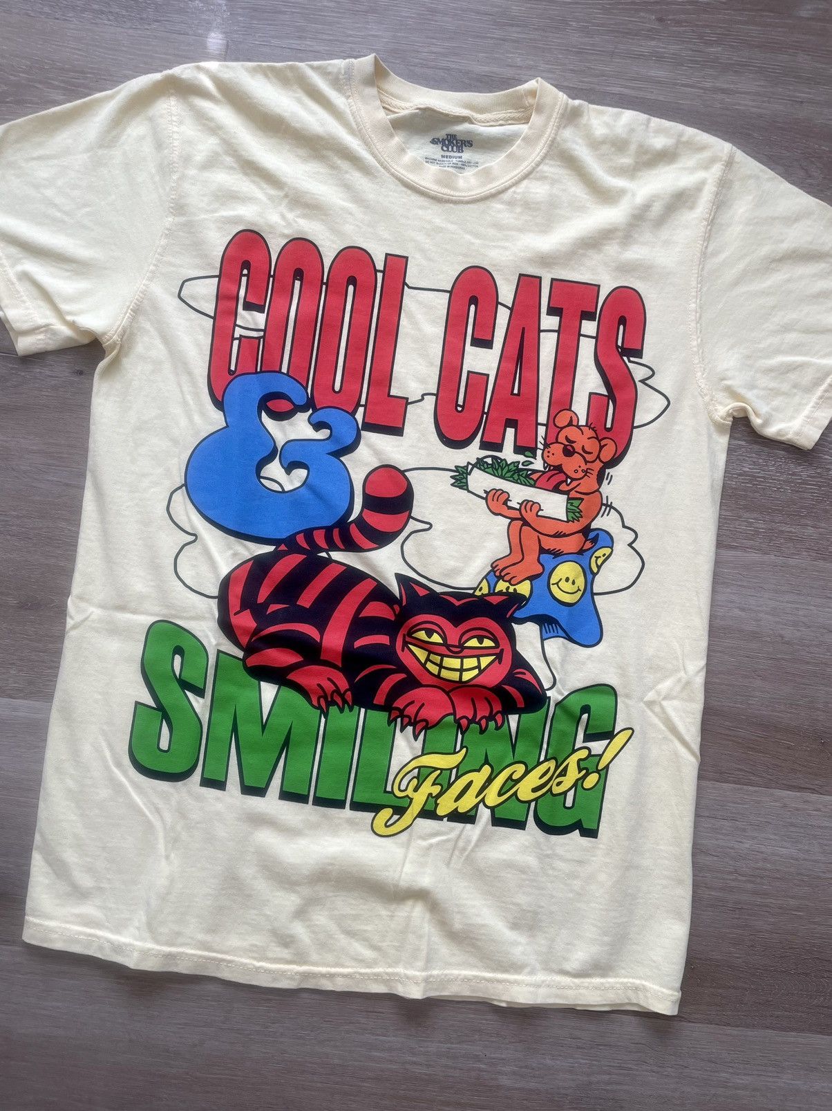 Band Tees COOL CATS SMILING FACES SmokersClub Fest Alice in Wonderland Size US M / EU 48-50 / 2 - 1 Thumbnail