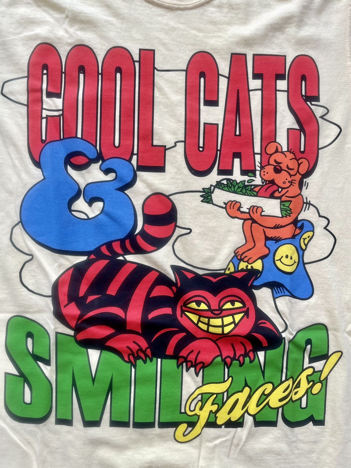 Band Tees COOL CATS SMILING FACES SmokersClub Fest Alice in Wonderland Size US M / EU 48-50 / 2 - 2 Thumbnail