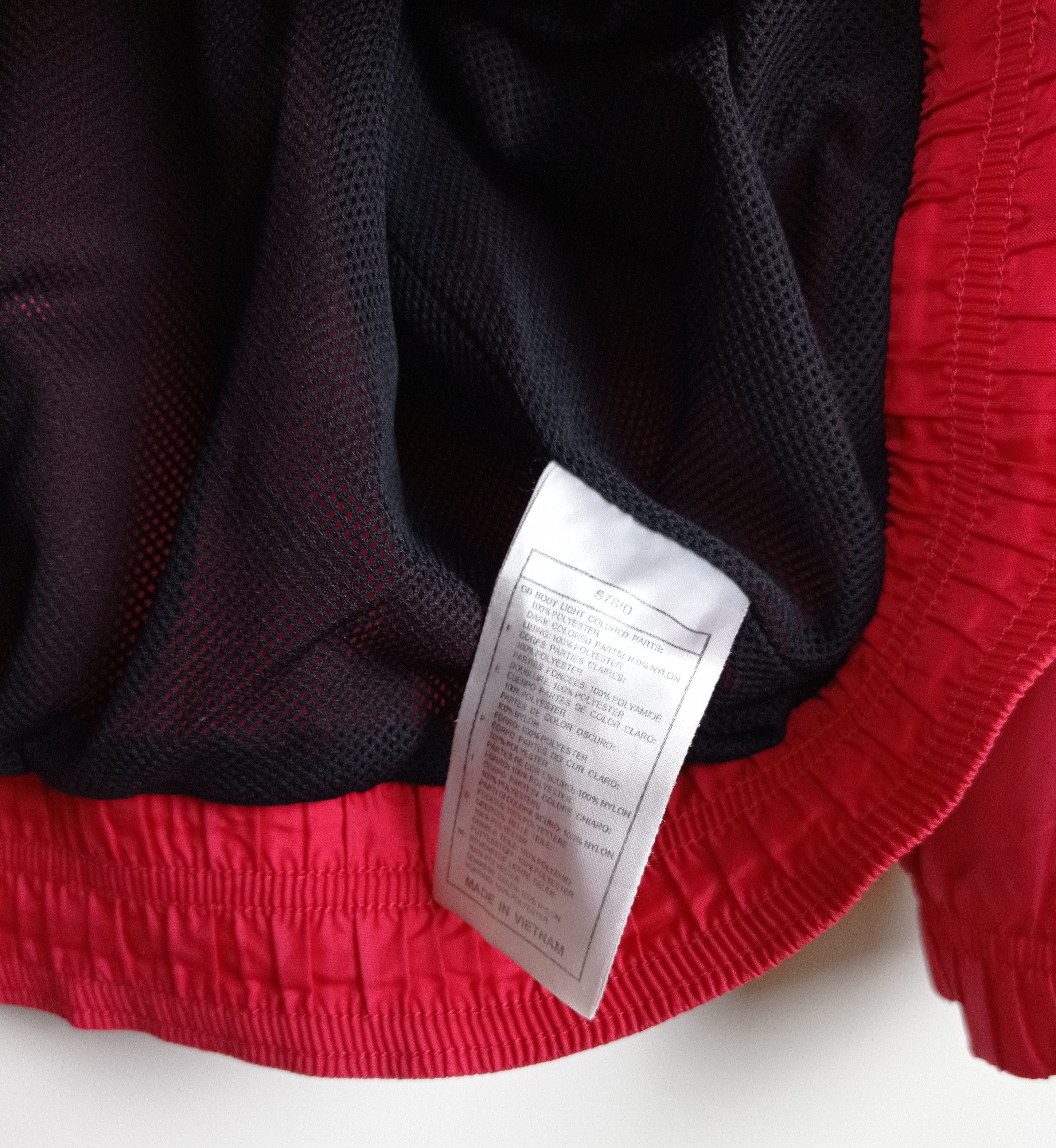 Nike 90s Vintage Nike Big Swoosh Logo Red Track Jacket Size US L / EU 52-54 / 3 - 6 Thumbnail