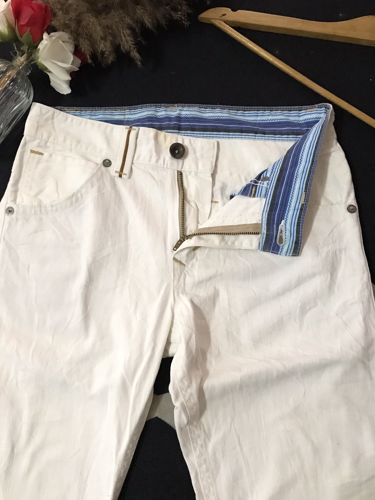 Edwin × Japanese Brand × Vintage VINTAGE EDWIN EXCLUSIVE VINTAGE TOKYO JAPAN WHITE CREAM Size US 30 / EU 46 - 12 Thumbnail