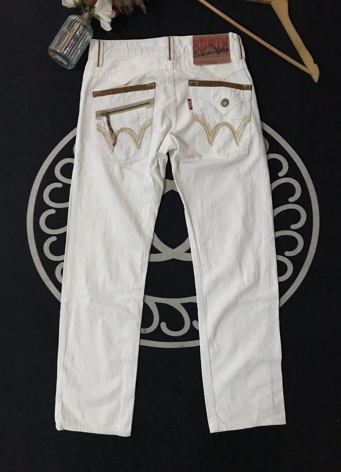 Edwin × Japanese Brand × Vintage VINTAGE EDWIN EXCLUSIVE VINTAGE TOKYO JAPAN WHITE CREAM Size US 30 / EU 46 - 1 Thumbnail