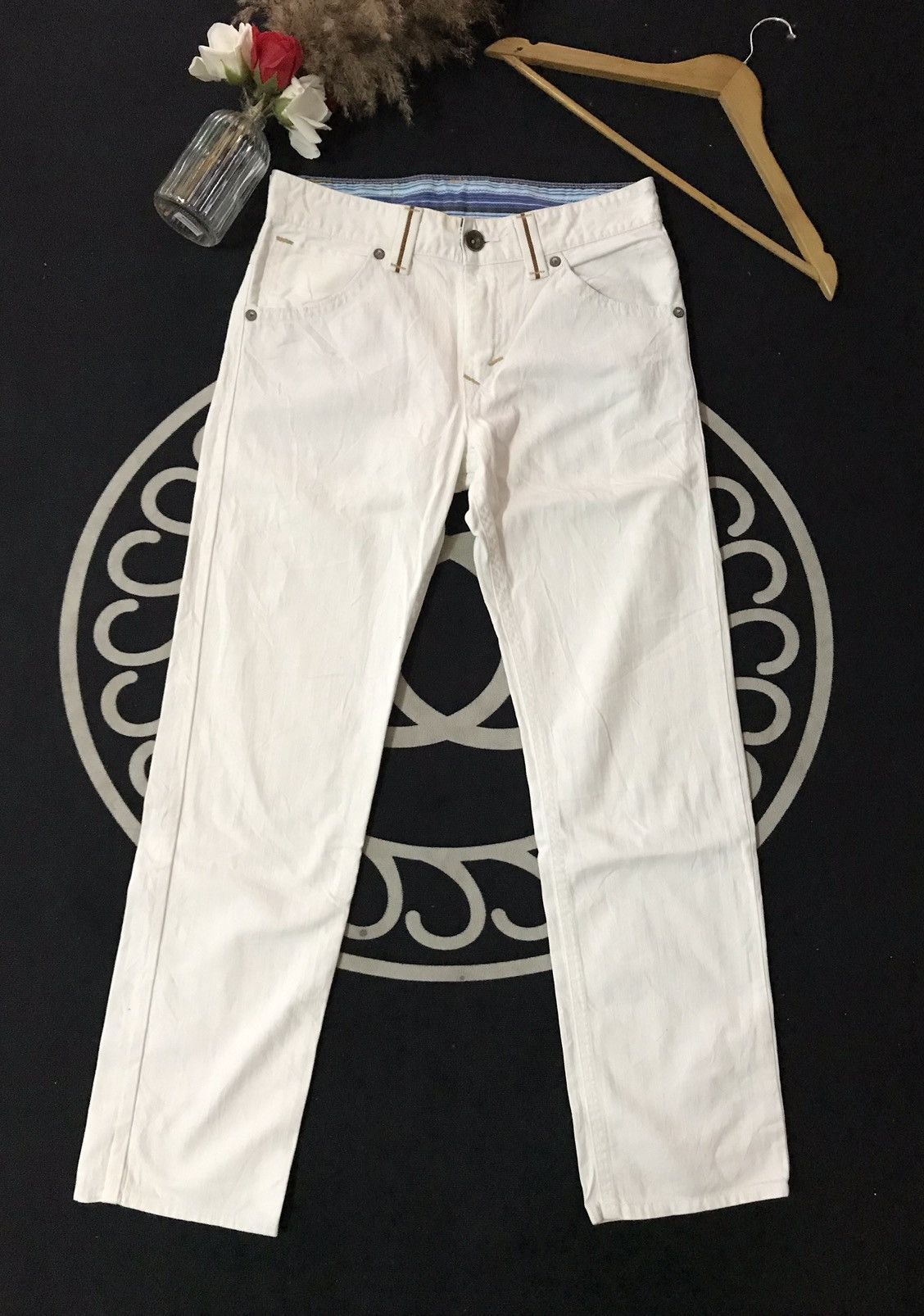 Edwin × Japanese Brand × Vintage VINTAGE EDWIN EXCLUSIVE VINTAGE TOKYO JAPAN WHITE CREAM Size US 30 / EU 46 - 9 Thumbnail