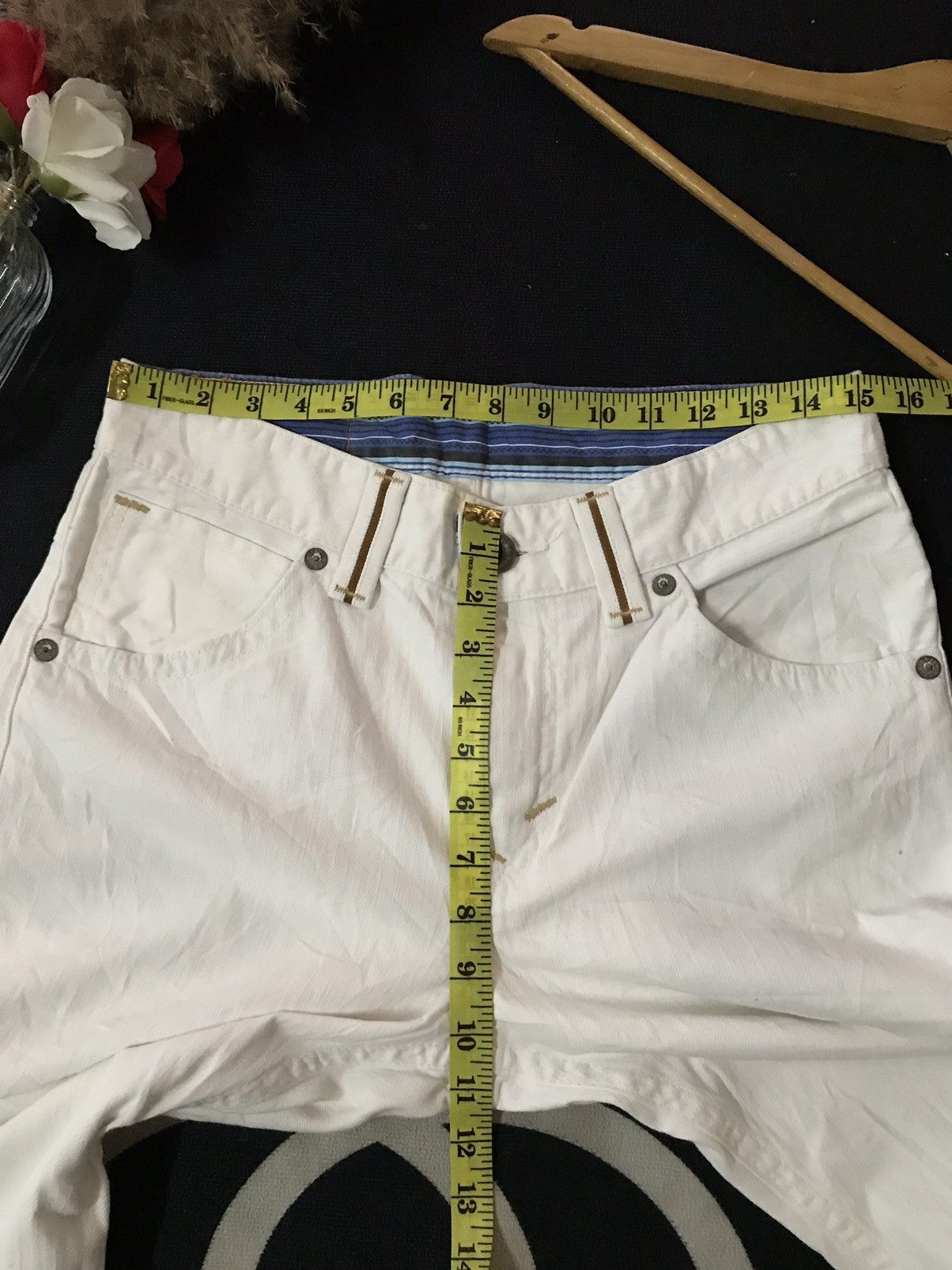 Edwin × Japanese Brand × Vintage VINTAGE EDWIN EXCLUSIVE VINTAGE TOKYO JAPAN WHITE CREAM Size US 30 / EU 46 - 15 Thumbnail