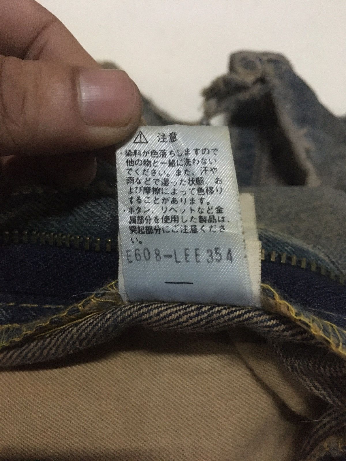 Lee × Vintage Vintage 90s lee rides rusty blue distressed denim Size US 28 / EU 44 - 18 Thumbnail