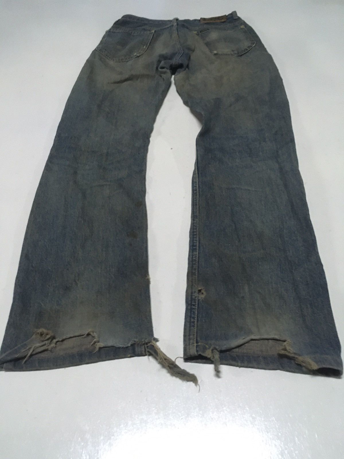 Lee × Vintage Vintage 90s lee rides rusty blue distressed denim Size US 28 / EU 44 - 12 Thumbnail