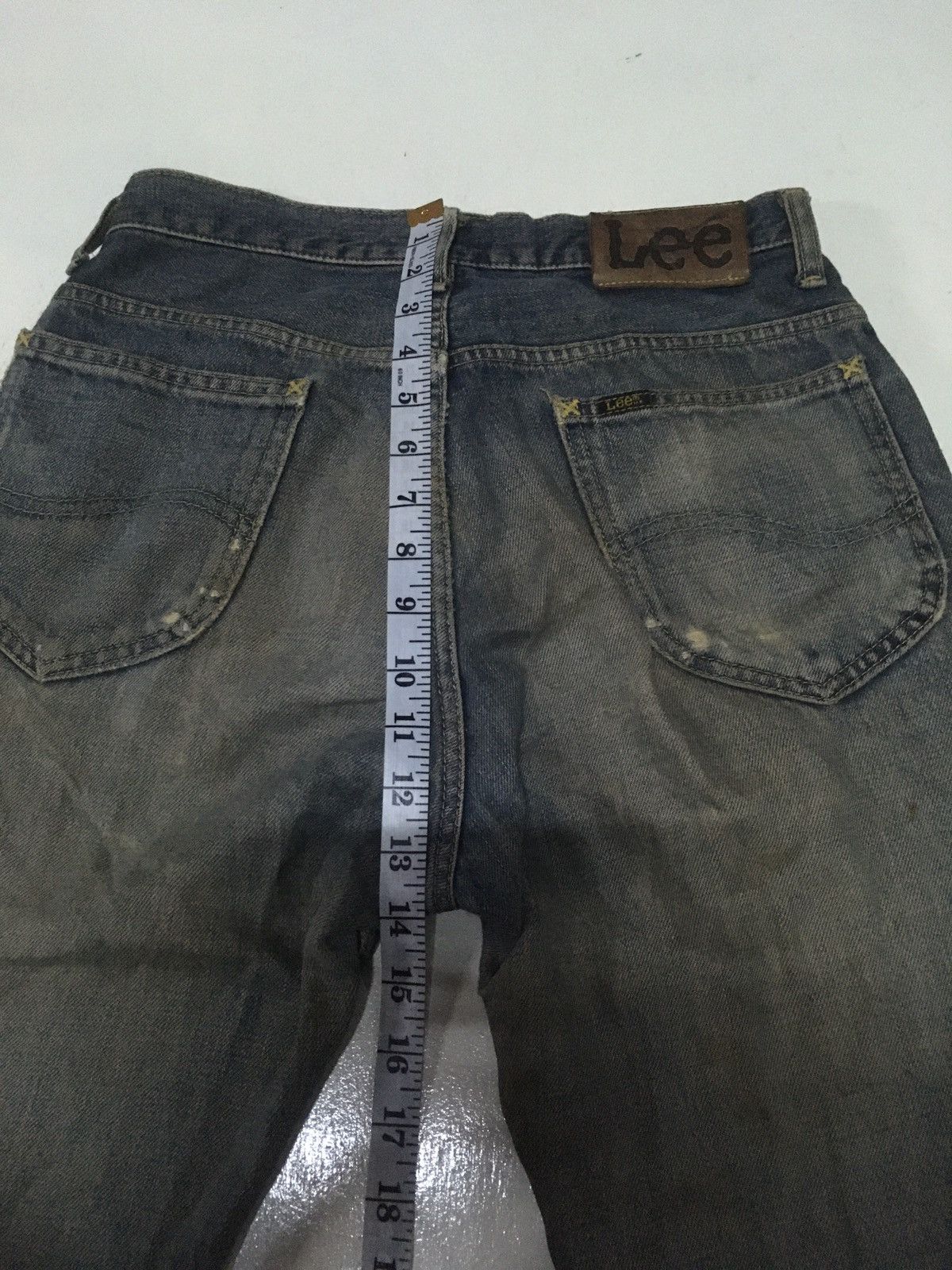 Lee × Vintage Vintage 90s lee rides rusty blue distressed denim Size US 28 / EU 44 - 6 Thumbnail