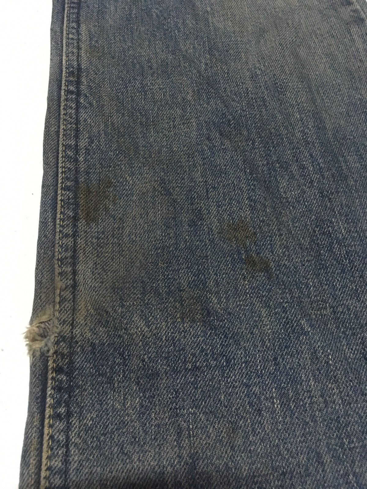 Lee × Vintage Vintage 90s lee rides rusty blue distressed denim Size US 28 / EU 44 - 9 Thumbnail