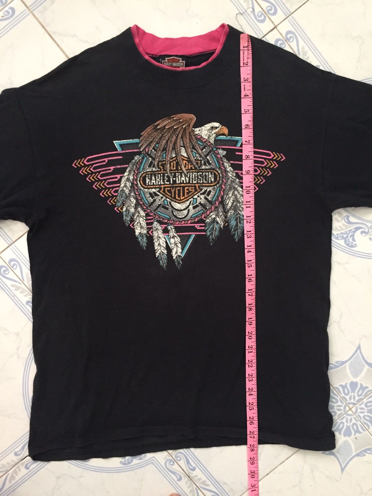 Harley Davidson Vintage 1992 Harley Davidson Tee Size US L / EU 52-54 / 3 - 12 Thumbnail