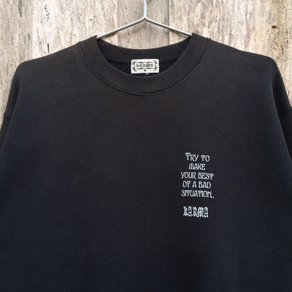 Vintage Vintage Karma Crewneck Sweatshirt Size US M / EU 48-50 / 2 - 3 Thumbnail