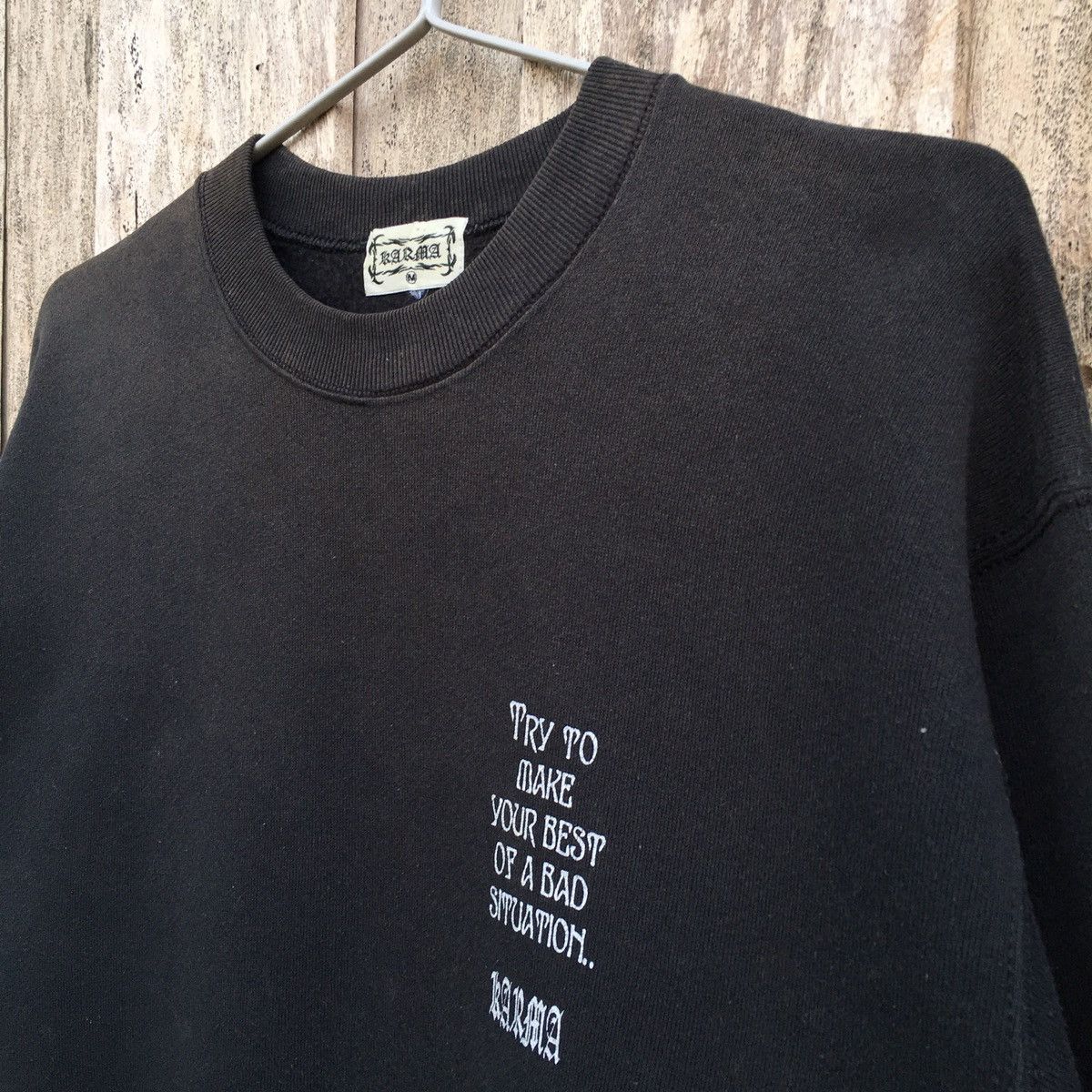 Vintage Vintage Karma Crewneck Sweatshirt Size US M / EU 48-50 / 2 - 4 Thumbnail