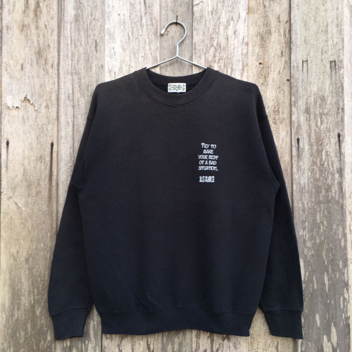 Vintage Vintage Karma Crewneck Sweatshirt Size US M / EU 48-50 / 2 - 2 Thumbnail