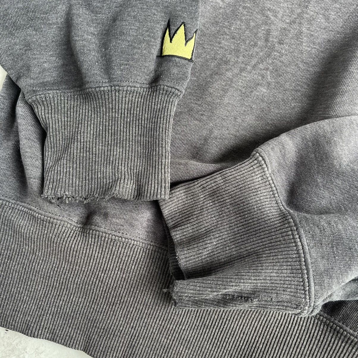 Jean-Michel Basquiat × Vintage 90s Jean Micheal Basquiat Sun Faded Hoodie Size US M / EU 48-50 / 2 - 7 Thumbnail