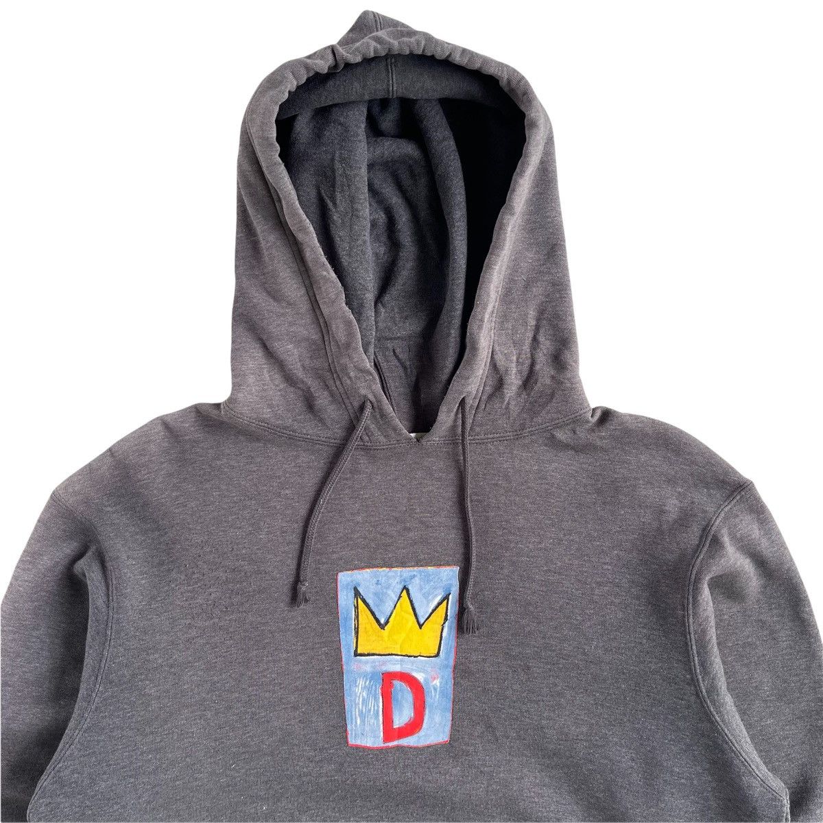 Jean-Michel Basquiat × Vintage 90s Jean Micheal Basquiat Sun Faded Hoodie Size US M / EU 48-50 / 2 - 2 Thumbnail