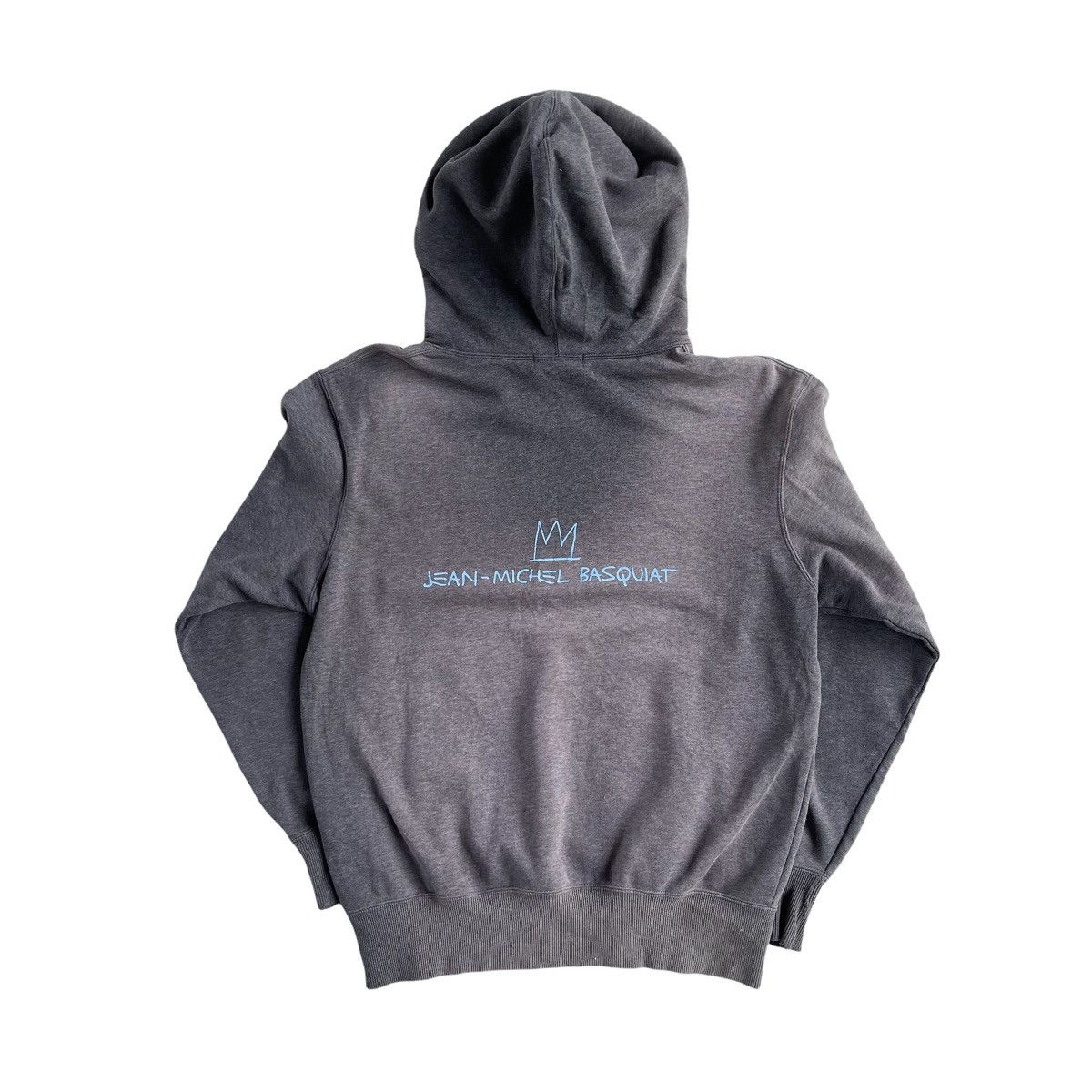 Jean-Michel Basquiat × Vintage 90s Jean Micheal Basquiat Sun Faded Hoodie Size US M / EU 48-50 / 2 - 3 Thumbnail