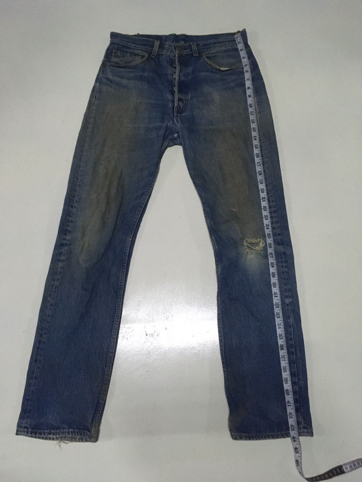 Levi's Vintage Clothing × Vintage True Vintage 70s Levi’s 501 rusty distressed denim Size US 32 / EU 48 - 2 Thumbnail