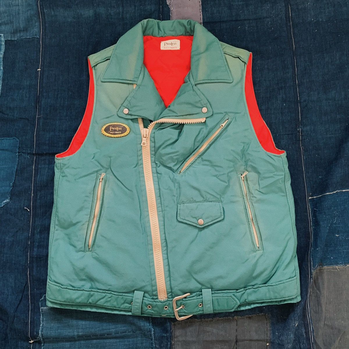 image of Visvim Strabler Down Vest in Green, Men's (Size Small)