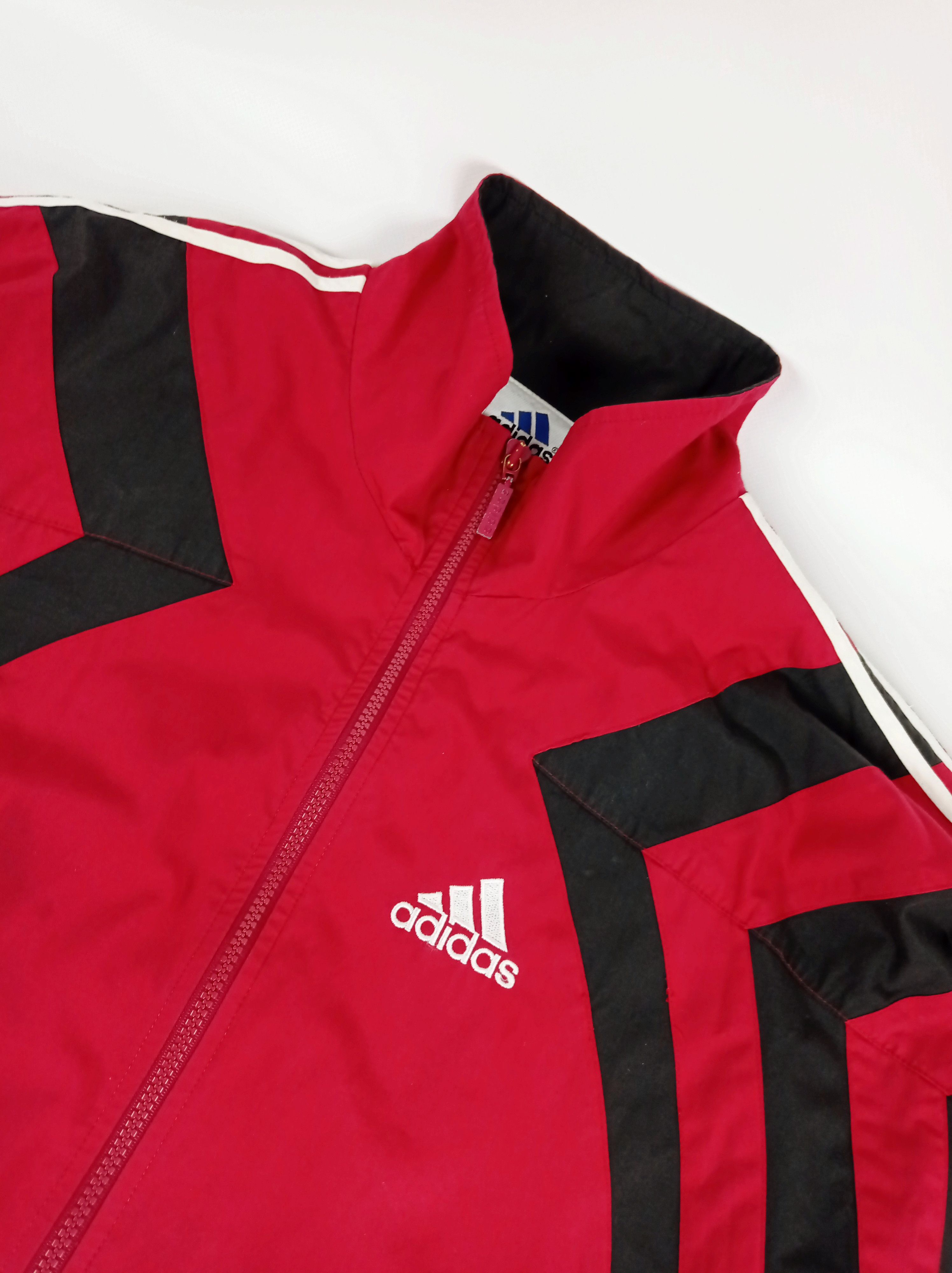 Adidas 90s Vintage Adidas Red Track Jacket Size US L / EU 52-54 / 3 - 3 Thumbnail