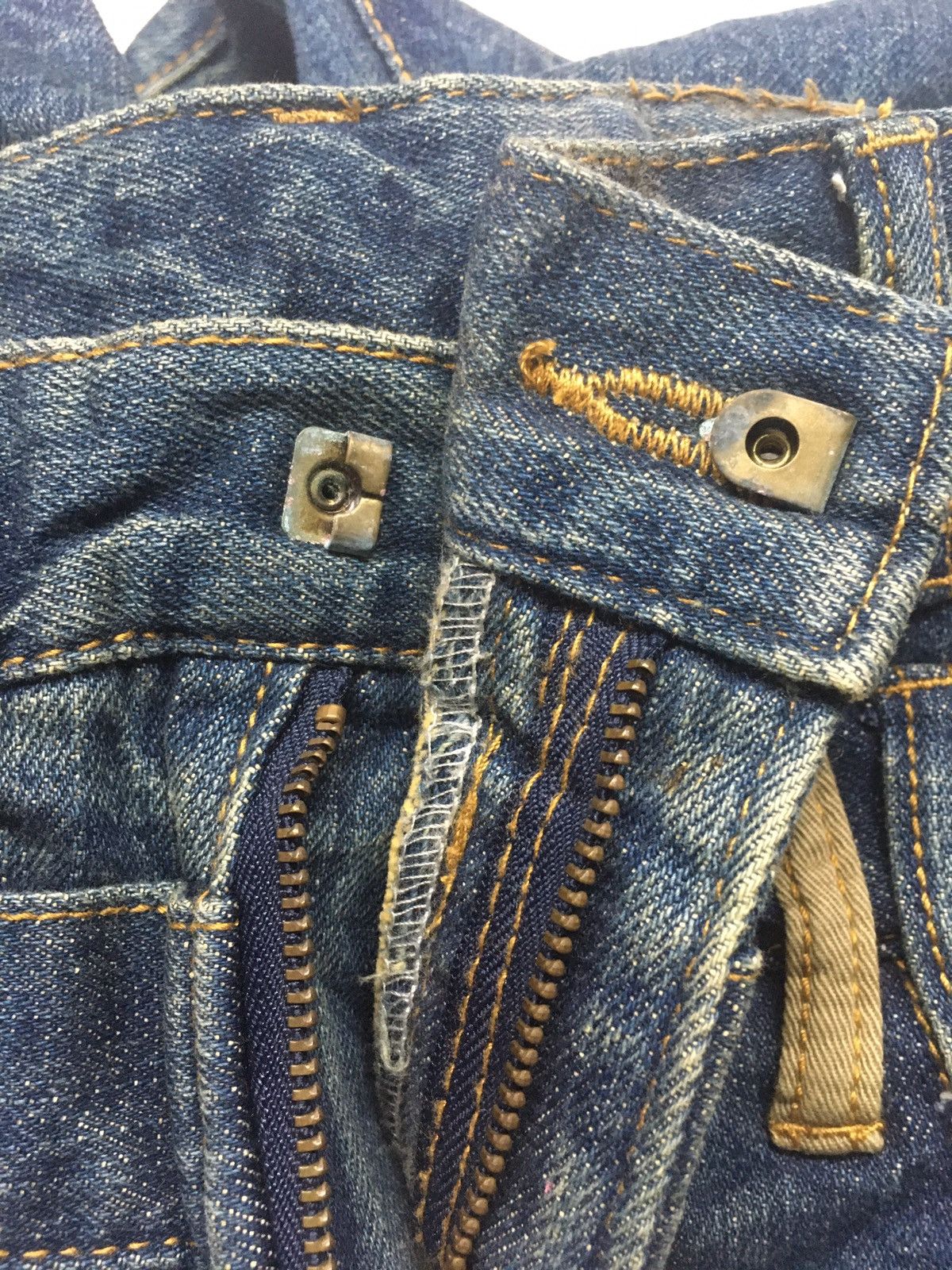 Japanese Brand E.I John double waist distressed denim japan Size US 30 / EU 46 - 12 Thumbnail