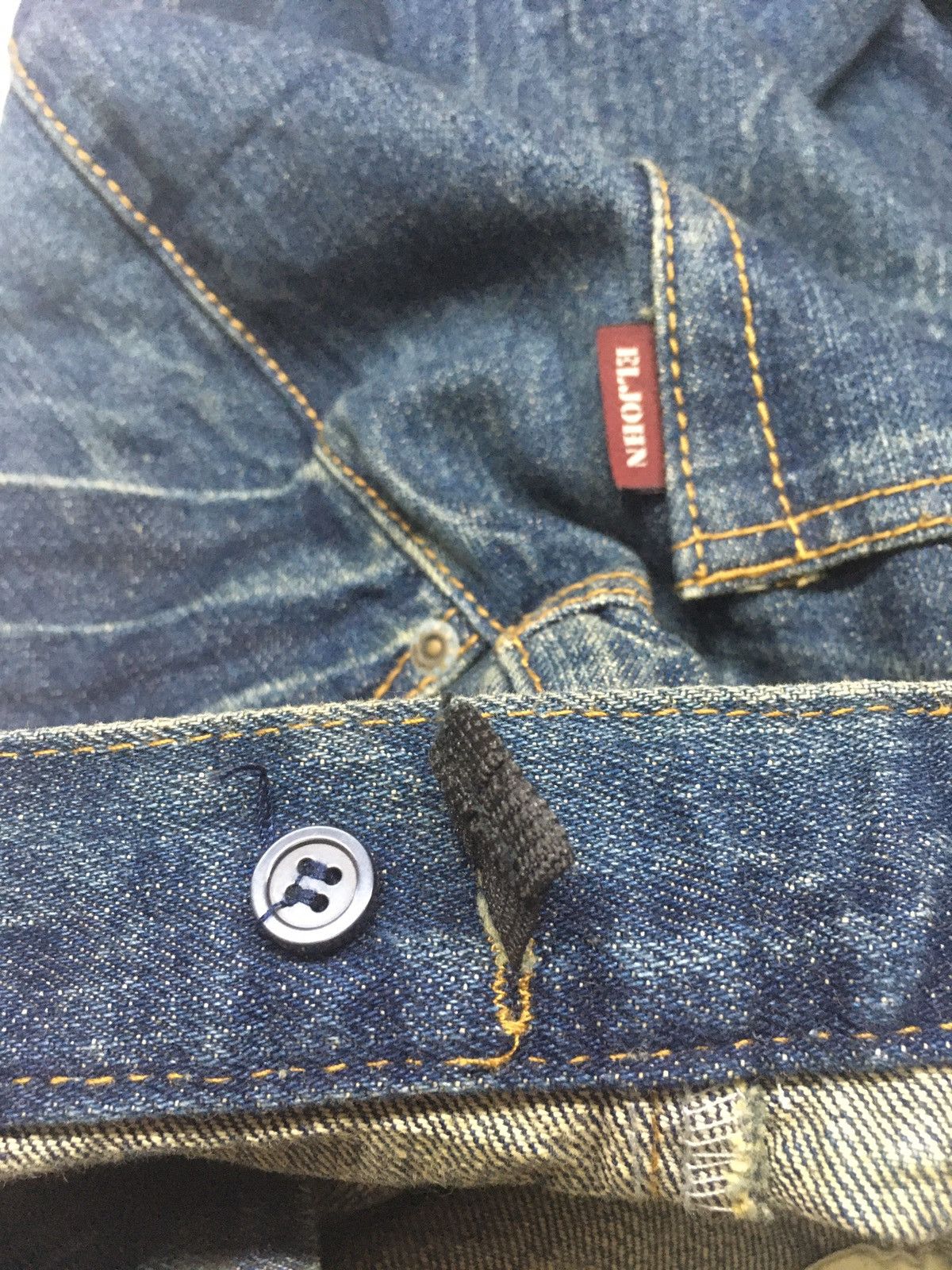 Japanese Brand E.I John double waist distressed denim japan Size US 30 / EU 46 - 11 Thumbnail